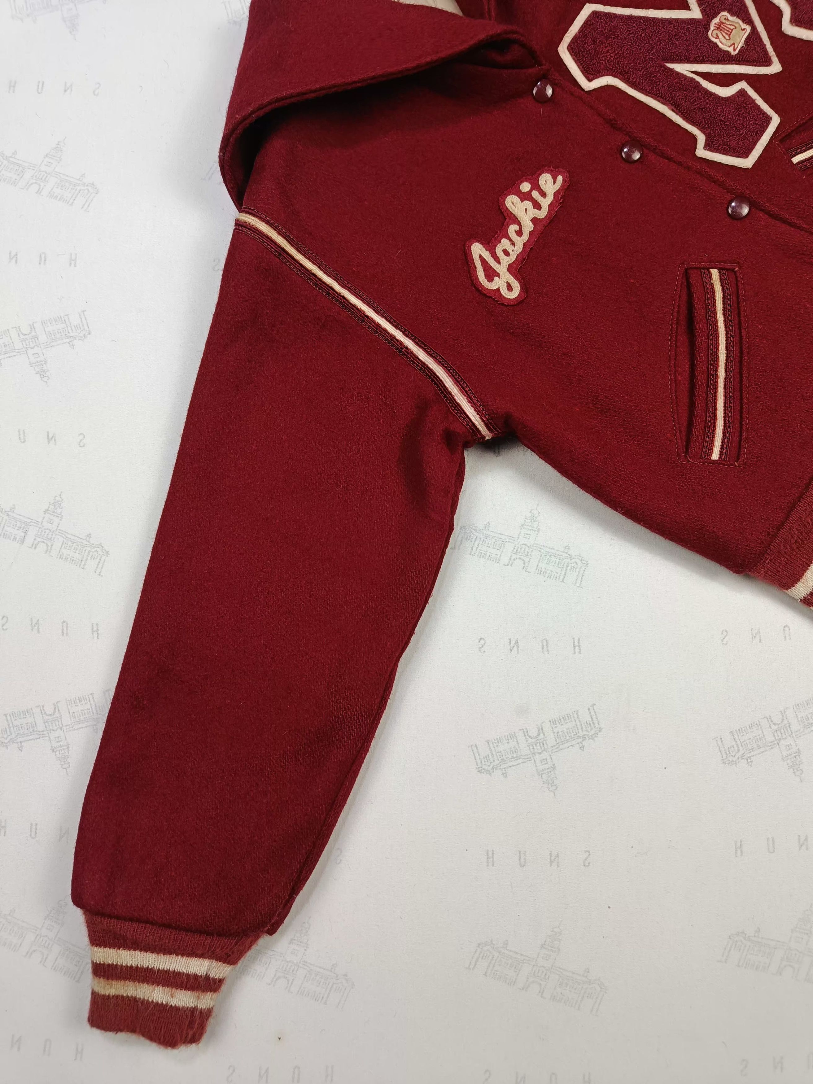 Vintage Vtg 60s CARDINALS Majorette Patch Old Custom Varsity Jacket Size US S / EU 44-46 / 1 - 6 Thumbnail