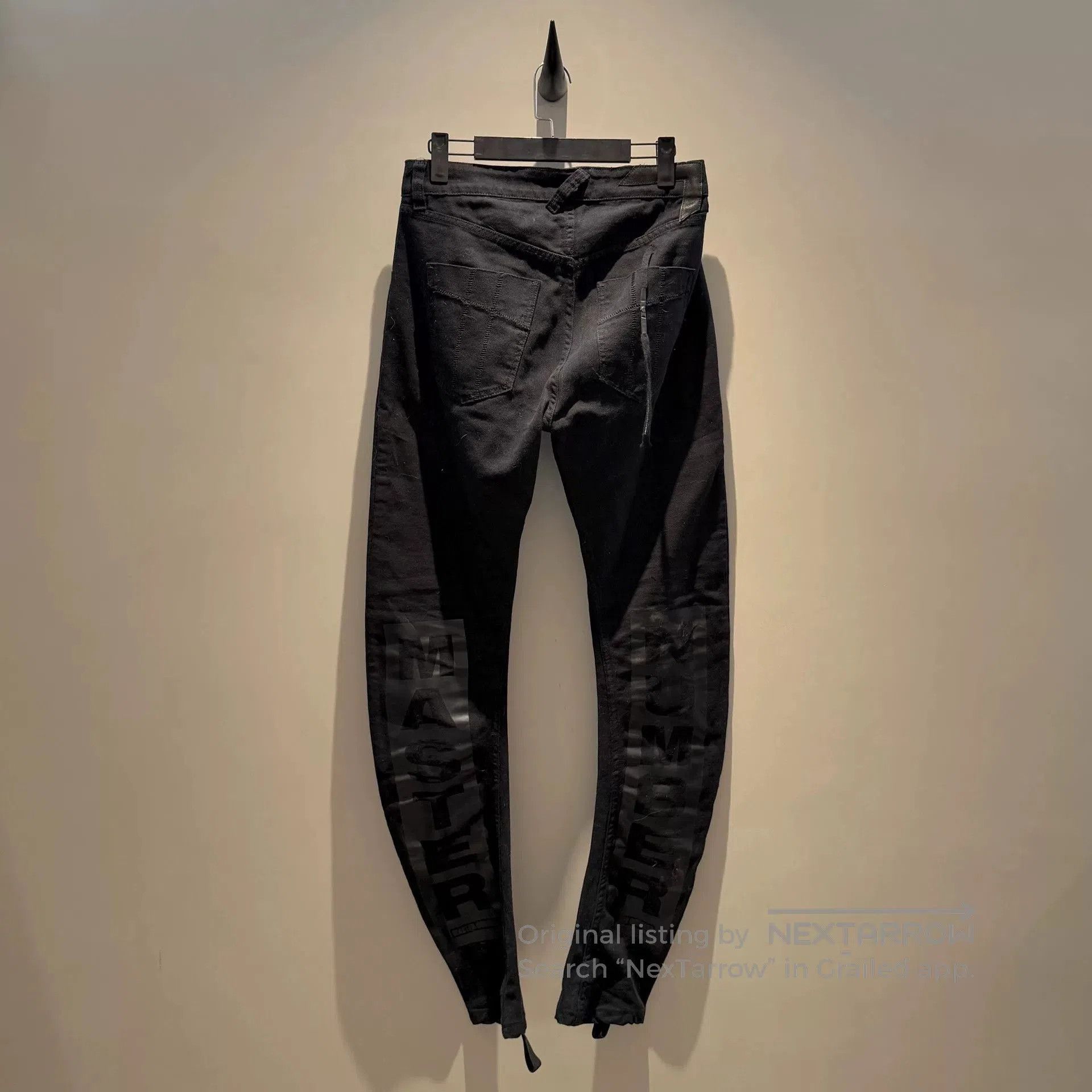Boris Bidjan Saberi boris bidjan saber unique black trousers. Size US 41 - 3 Thumbnail