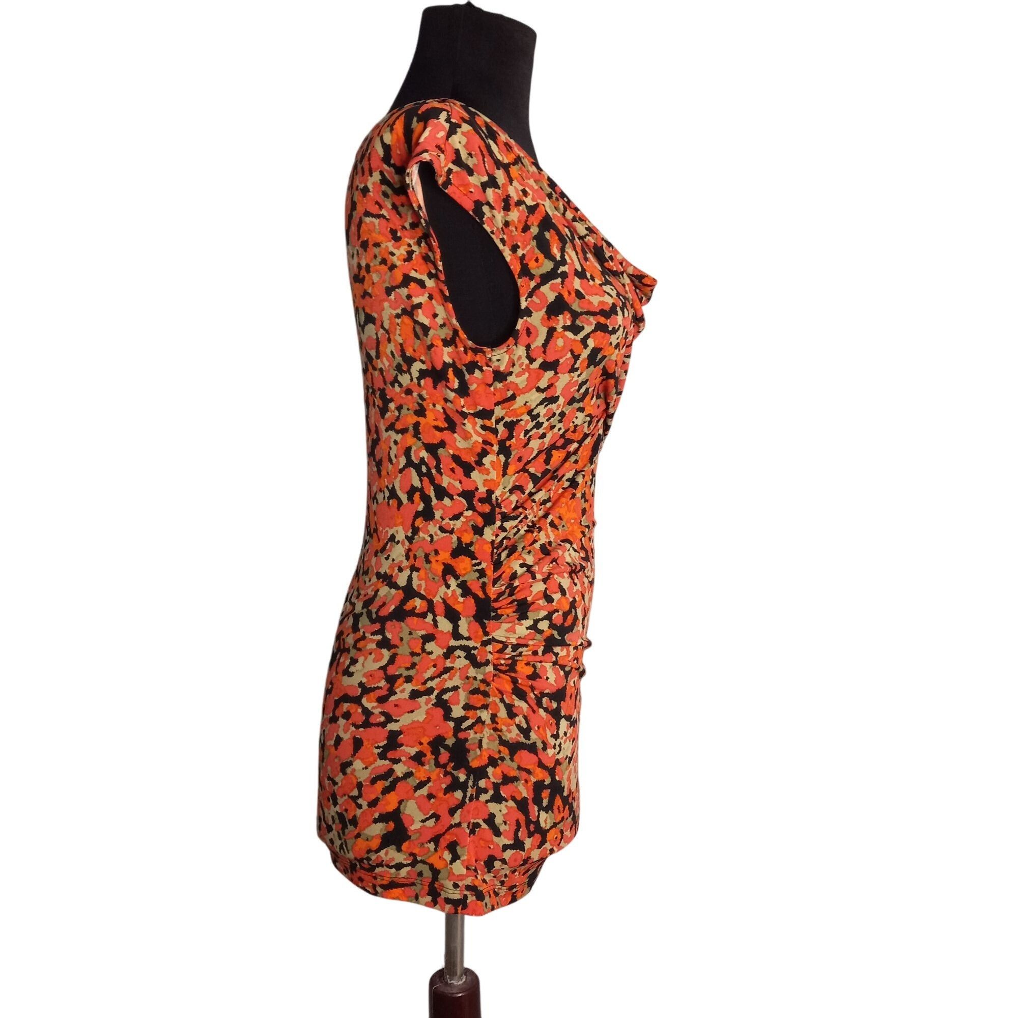 Vince Camuto Vince Camuto XS Tunic Top Abstract Print Sleeveless Ruched W Size XS / US 0-2 / IT 36-38 - 4 Thumbnail