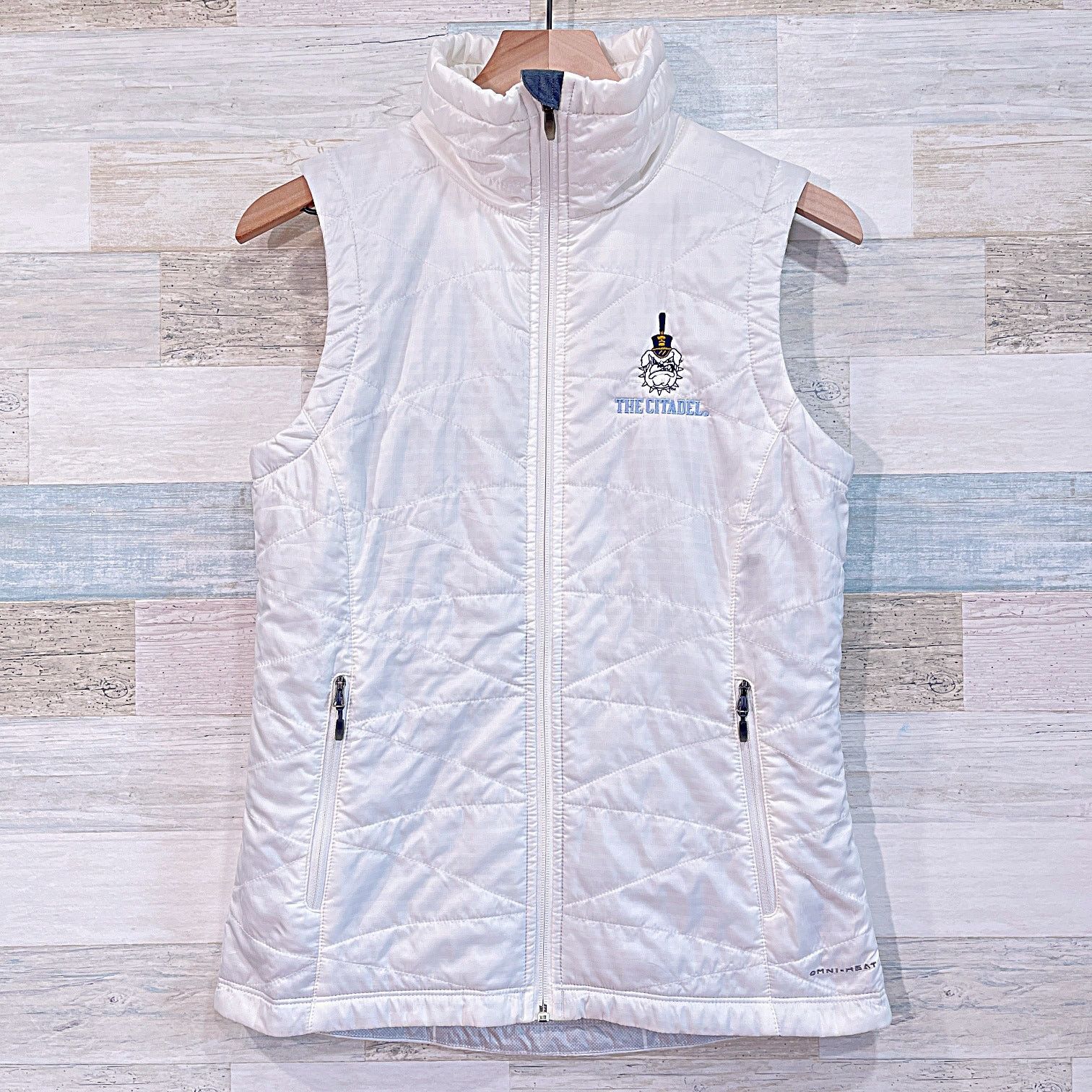 The Citadel Columbia Thermal Vest Jacket White Womens Small