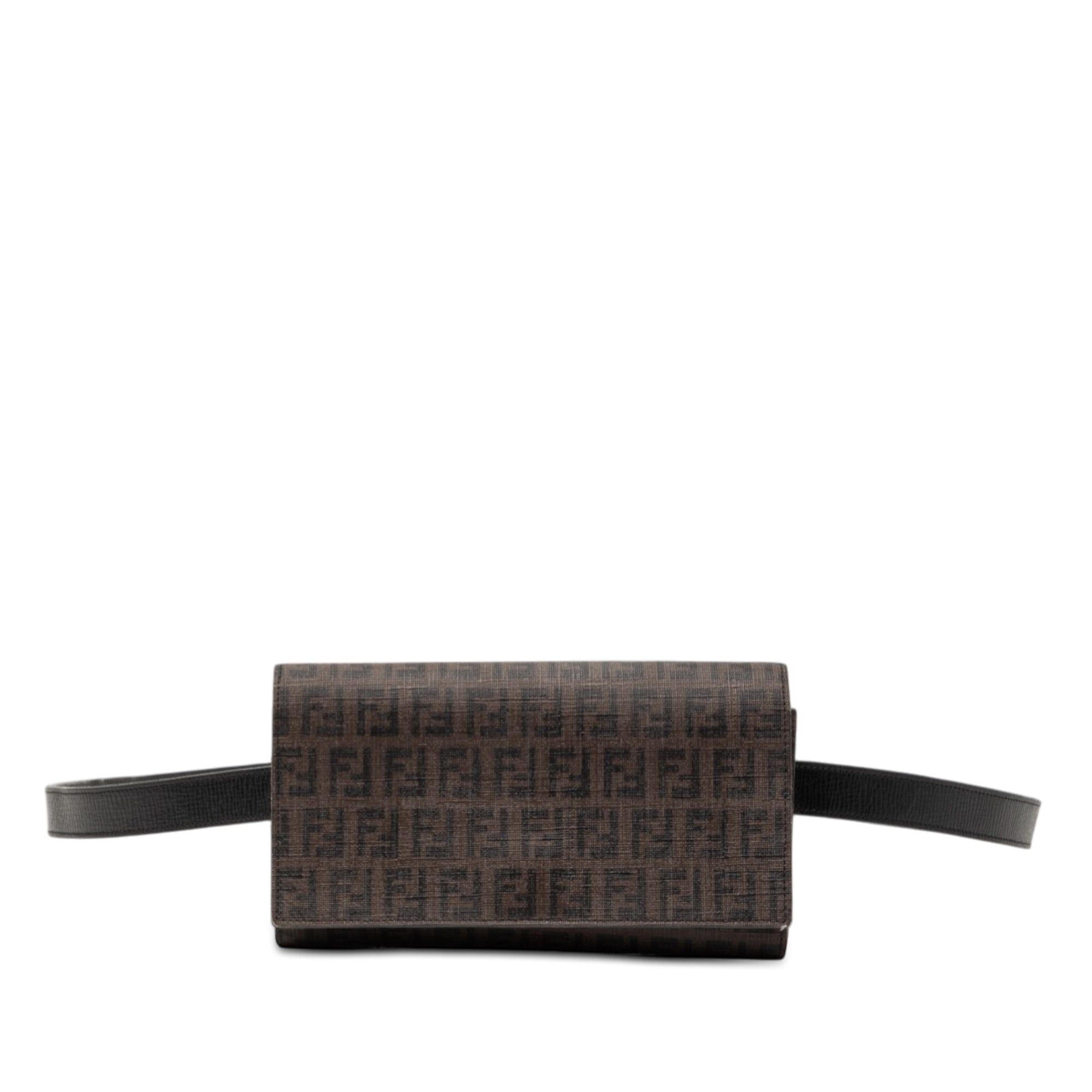 Fendi Zucchino Coated Canvas Flap Belt Bag Size ONE SIZE - 1 Thumbnail