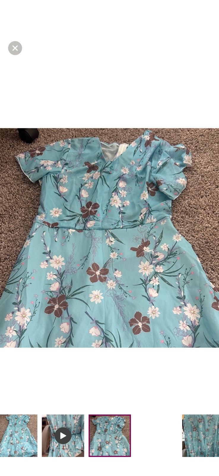 Other Blue floral dress Size S / US 4 / IT 40 - 3 Thumbnail