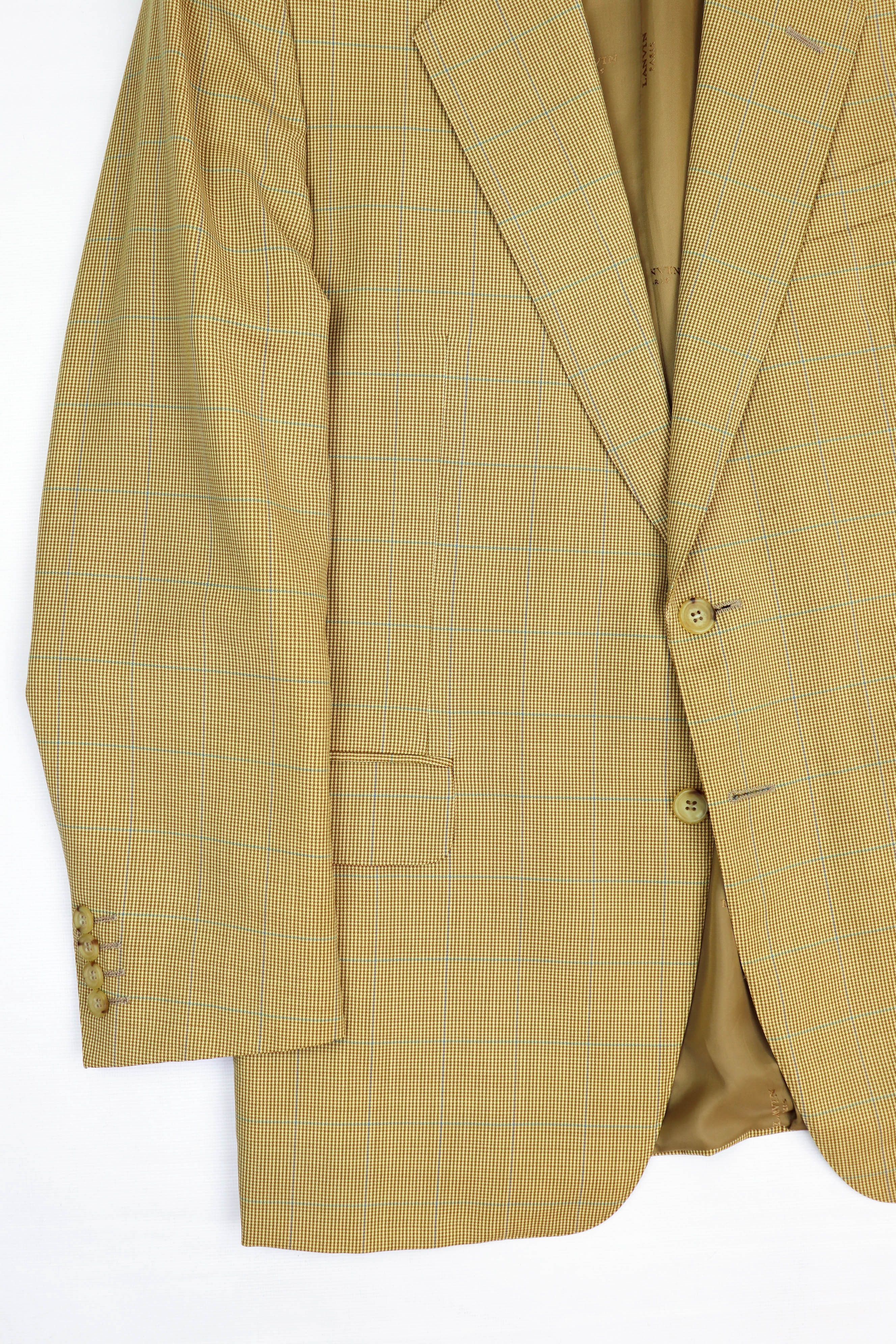 Lanvin Lanvin Paris Vintage Houndstooth Sport Coat Blazer Jacket Size 50R - 4 Thumbnail