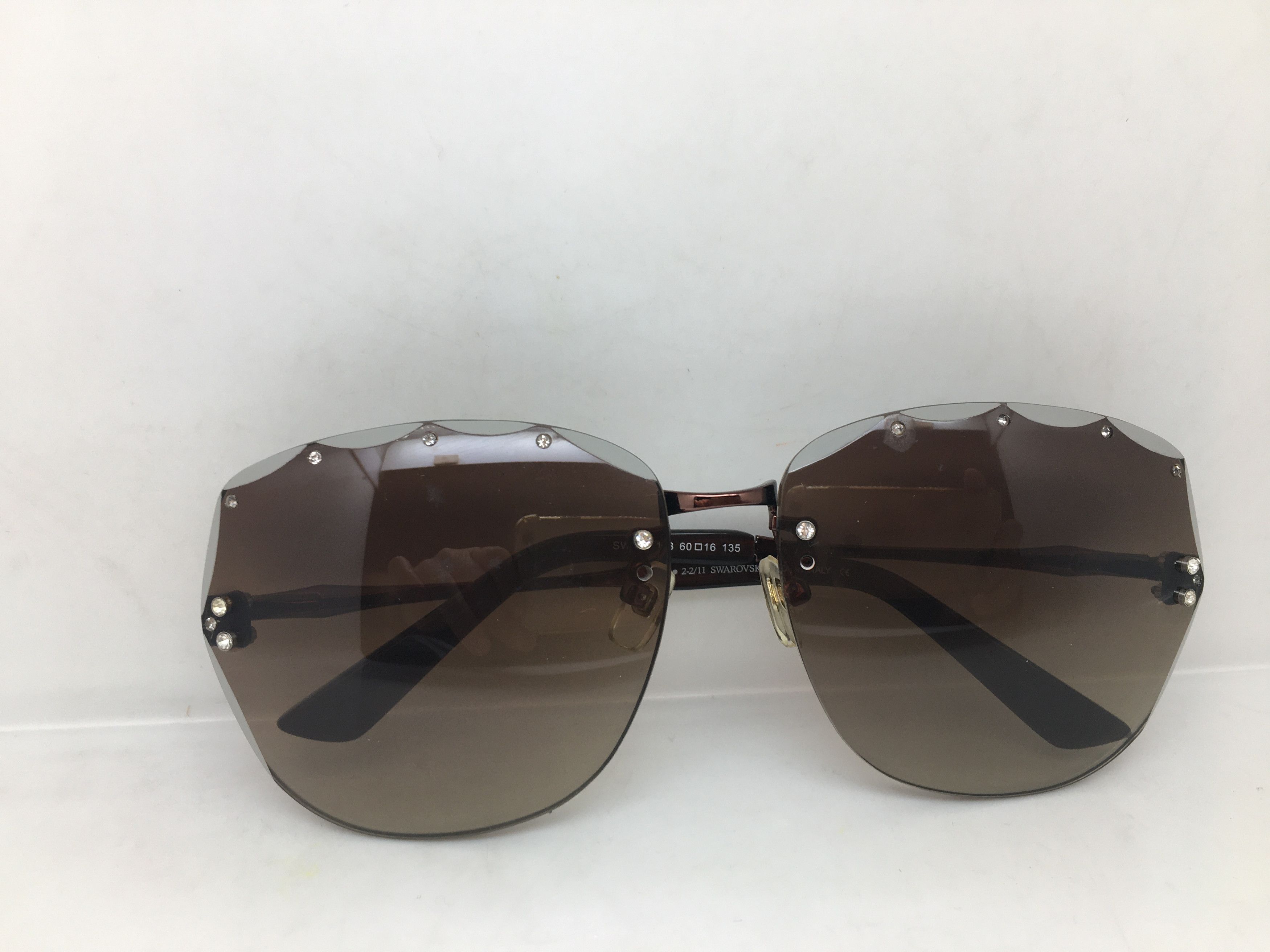 Swarovski Swarovski SW092 Rimless Sunglasses Frame Diva Size ONE SIZE - 7 Thumbnail