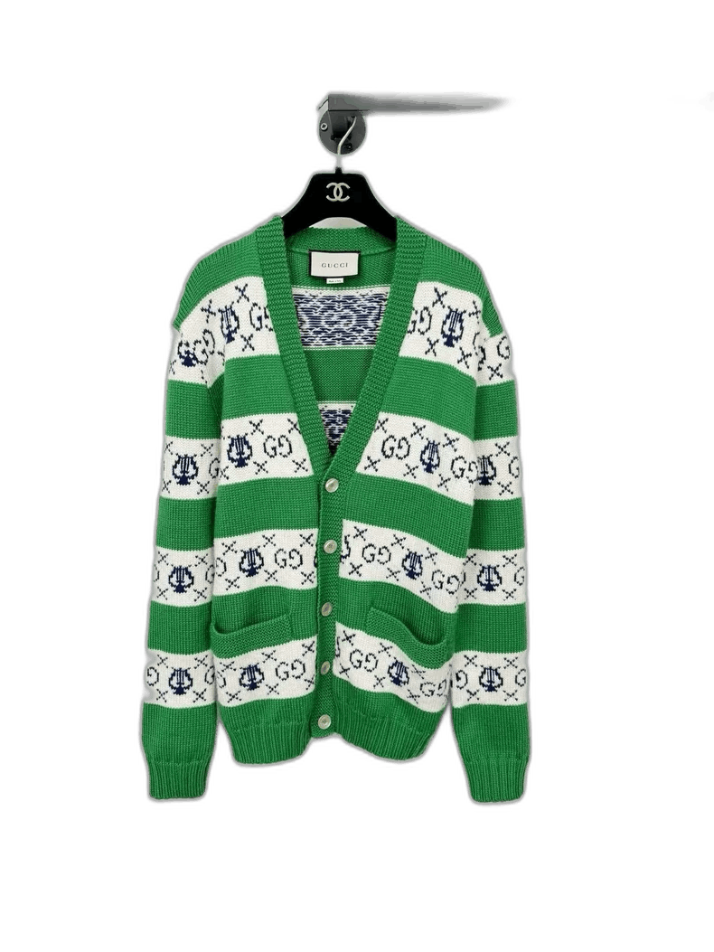 Gucci Gucci Wool Cardigan with Stripes and Logo Size XS / US 0-2 / IT 36-38 - 1 Thumbnail