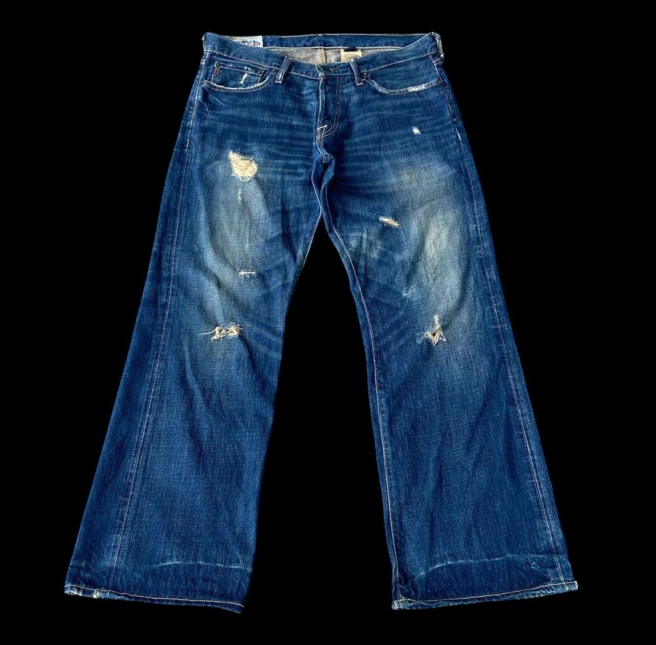Other DISTRESSED ABERCROMBIE & FITCH BLUEWASH RIPPED DENIM W34X30 Size US 34 / EU 50 - 1 Thumbnail
