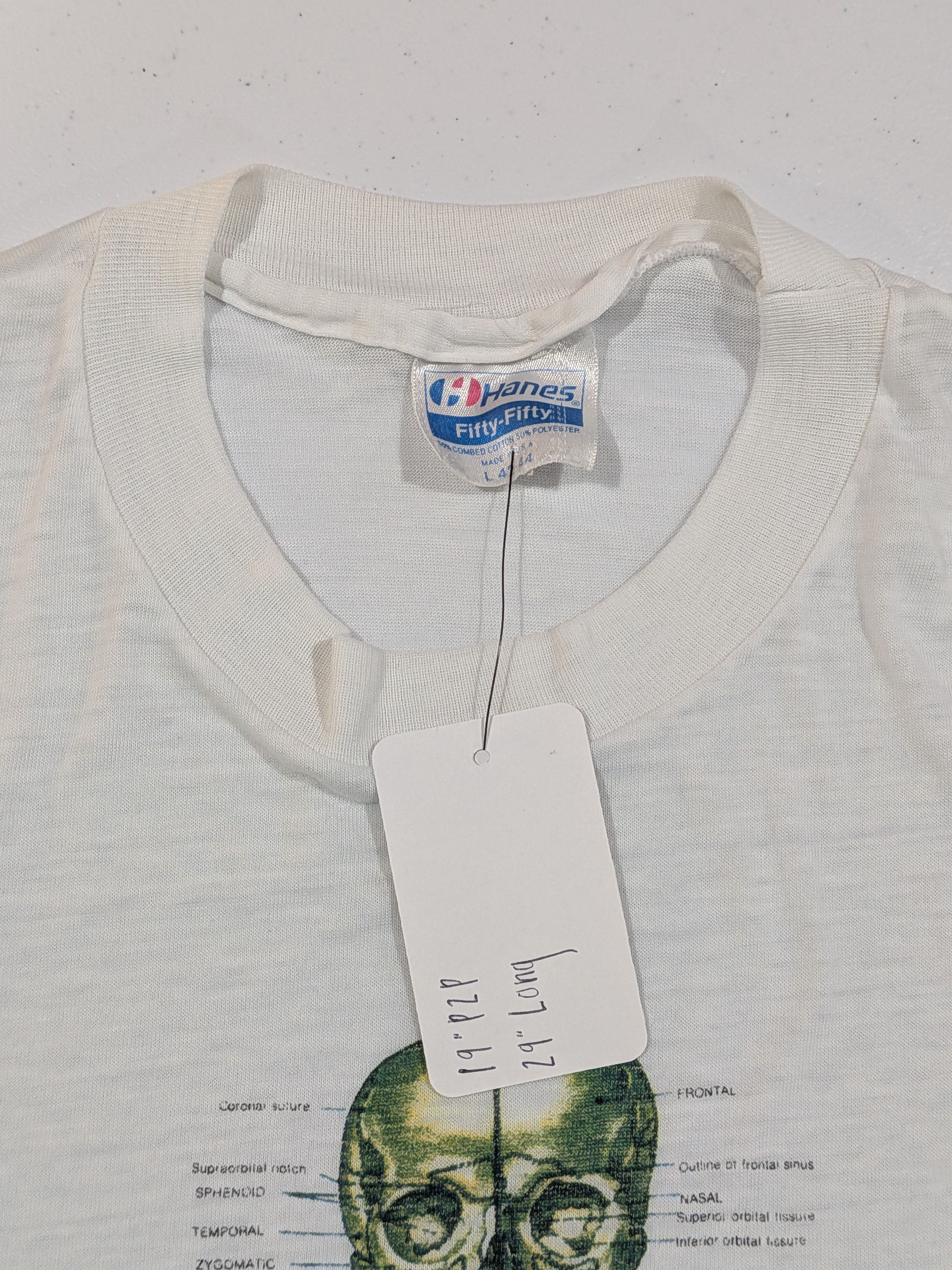 Hanes Vintage 80s Anatomical Chart Co. Graphic Tee Size US L / EU 52-54 / 3 - 2 Thumbnail
