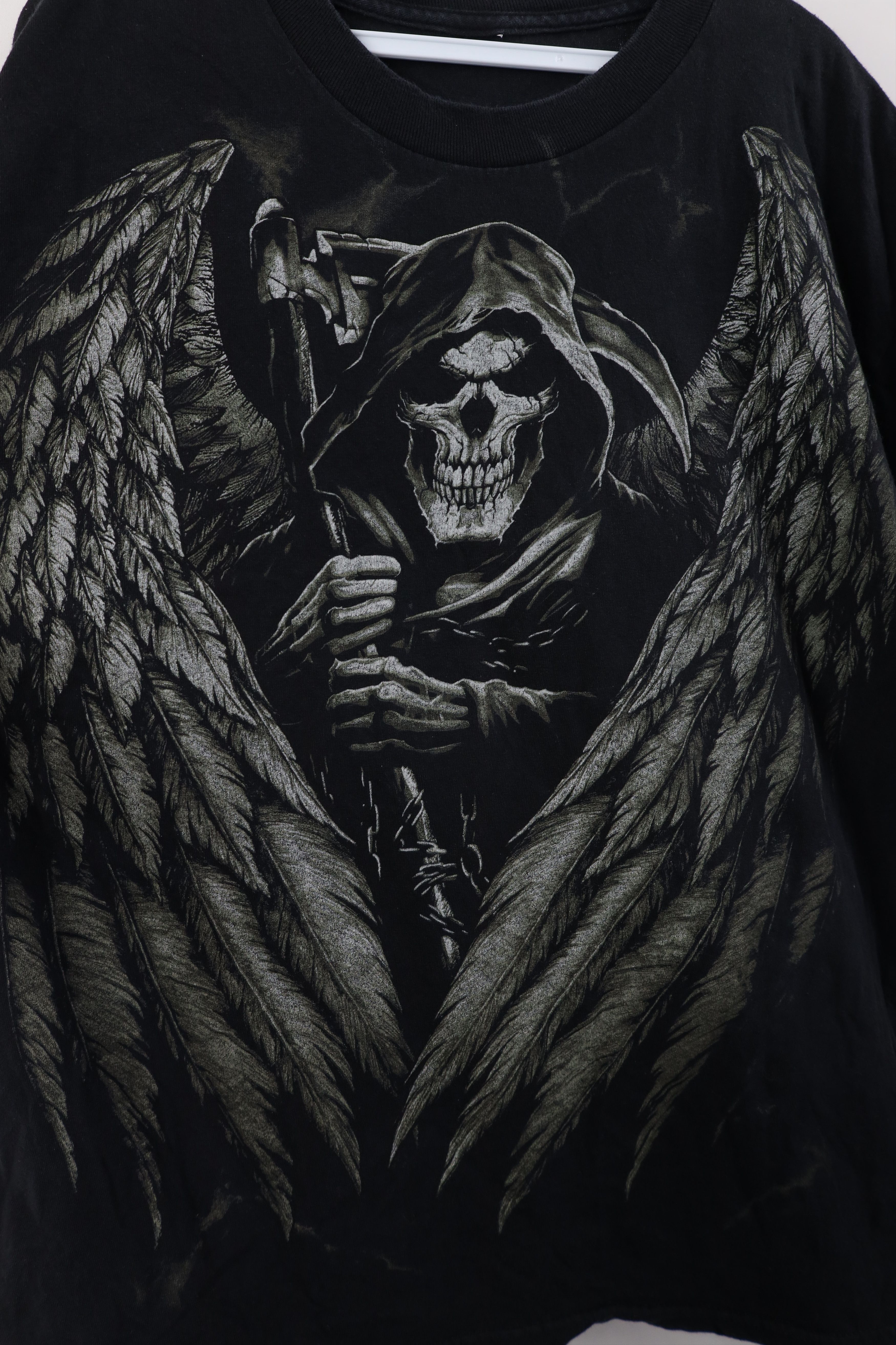Vintage Vintage Y2K Streetwear Fantasy UFC MMA Grim Reaper T-Shirt Size US L / EU 52-54 / 3 - 4 Thumbnail