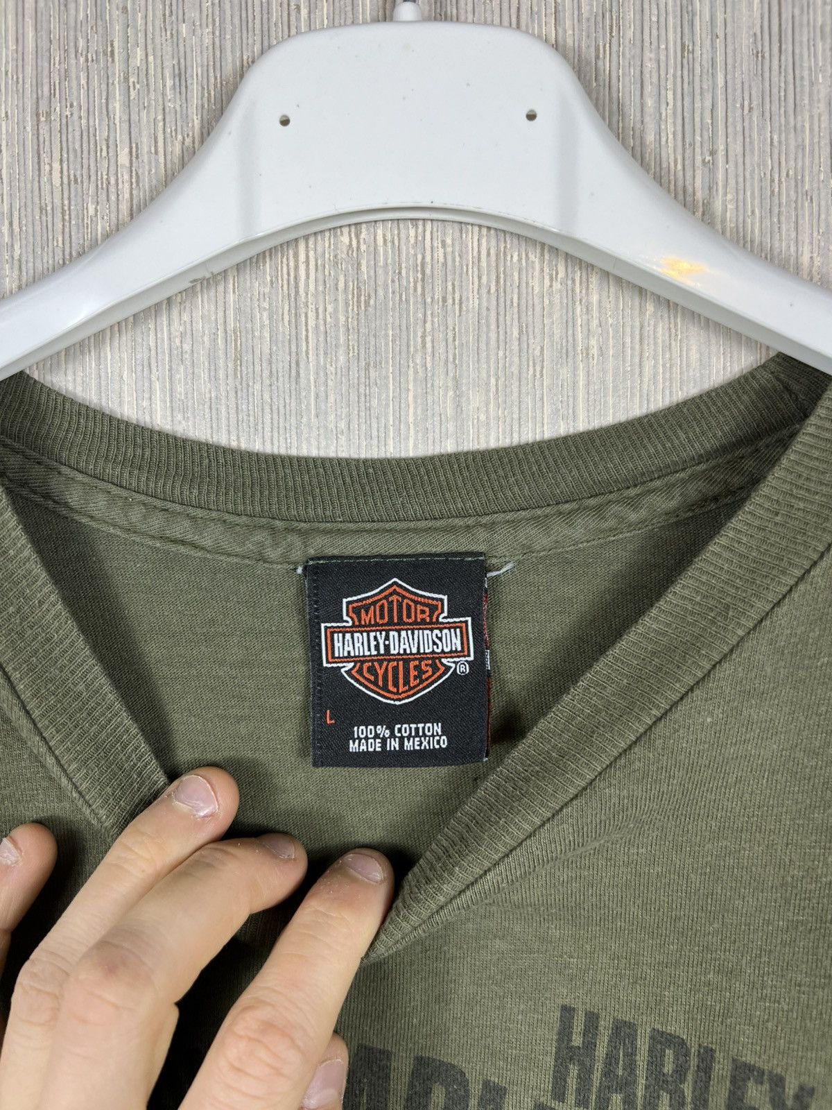 Harley Davidson Vintage Harley-Davidson 2009 skull logo bravado t-shirt tee Size US L / EU 52-54 / 3 - 9 Thumbnail