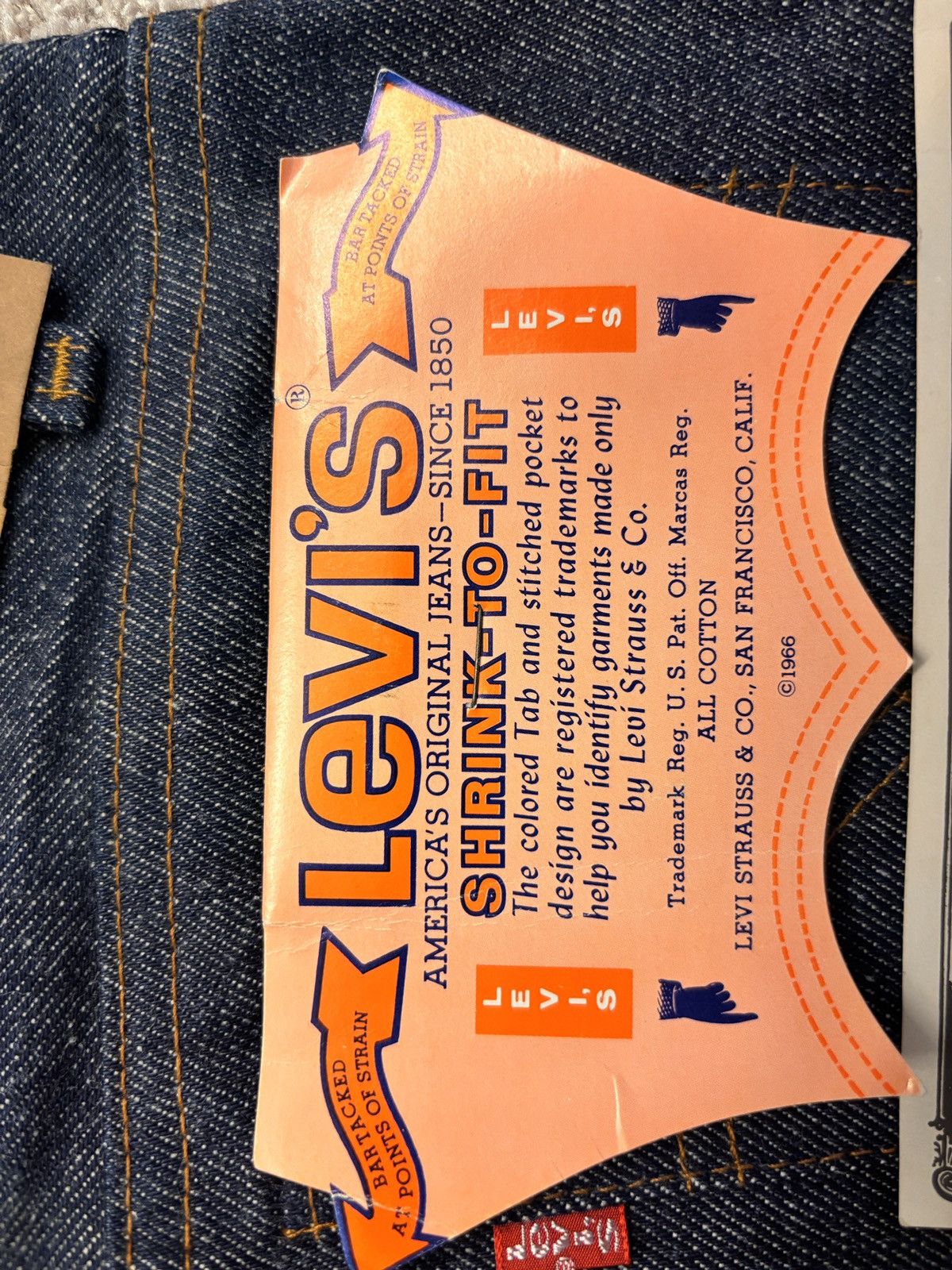 Levi's Vintage 1983 Levi’s 501 Shrink-to-Fit Jeans Deadstock Size US 26 / EU 42 - 3 Thumbnail