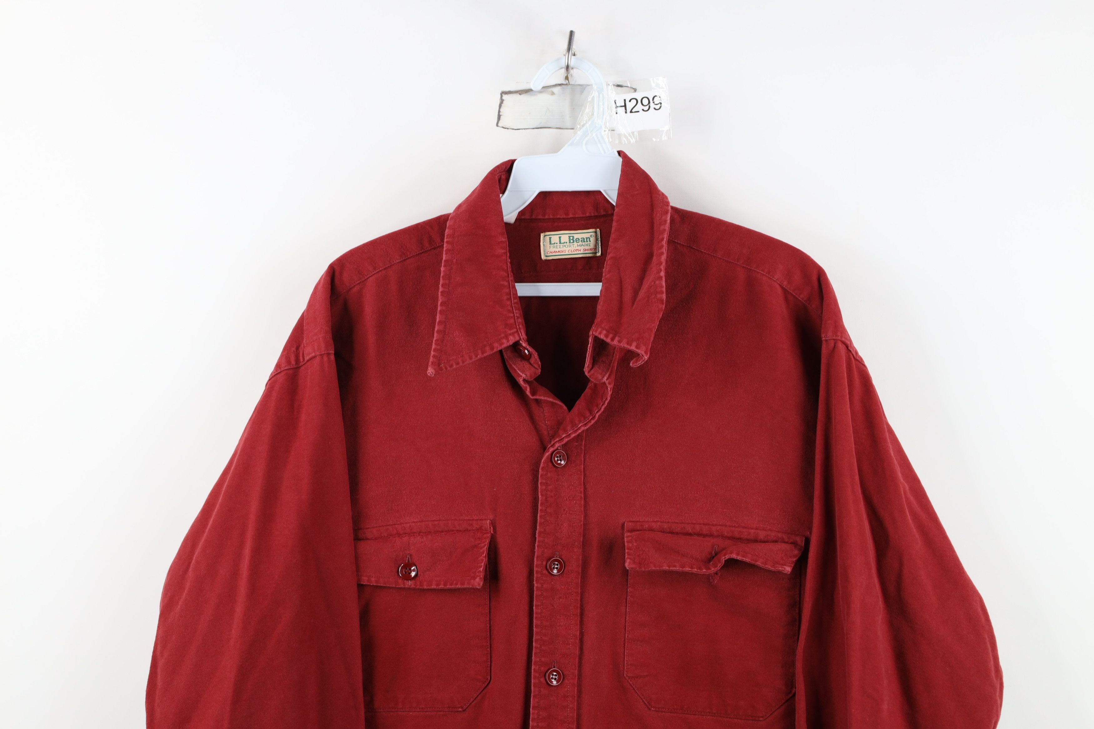 L.L. Bean Vintage 70s LL Bean Chamois Cloth Collared Button Shirt USA Size US M / EU 48-50 / 2 - 2 Thumbnail