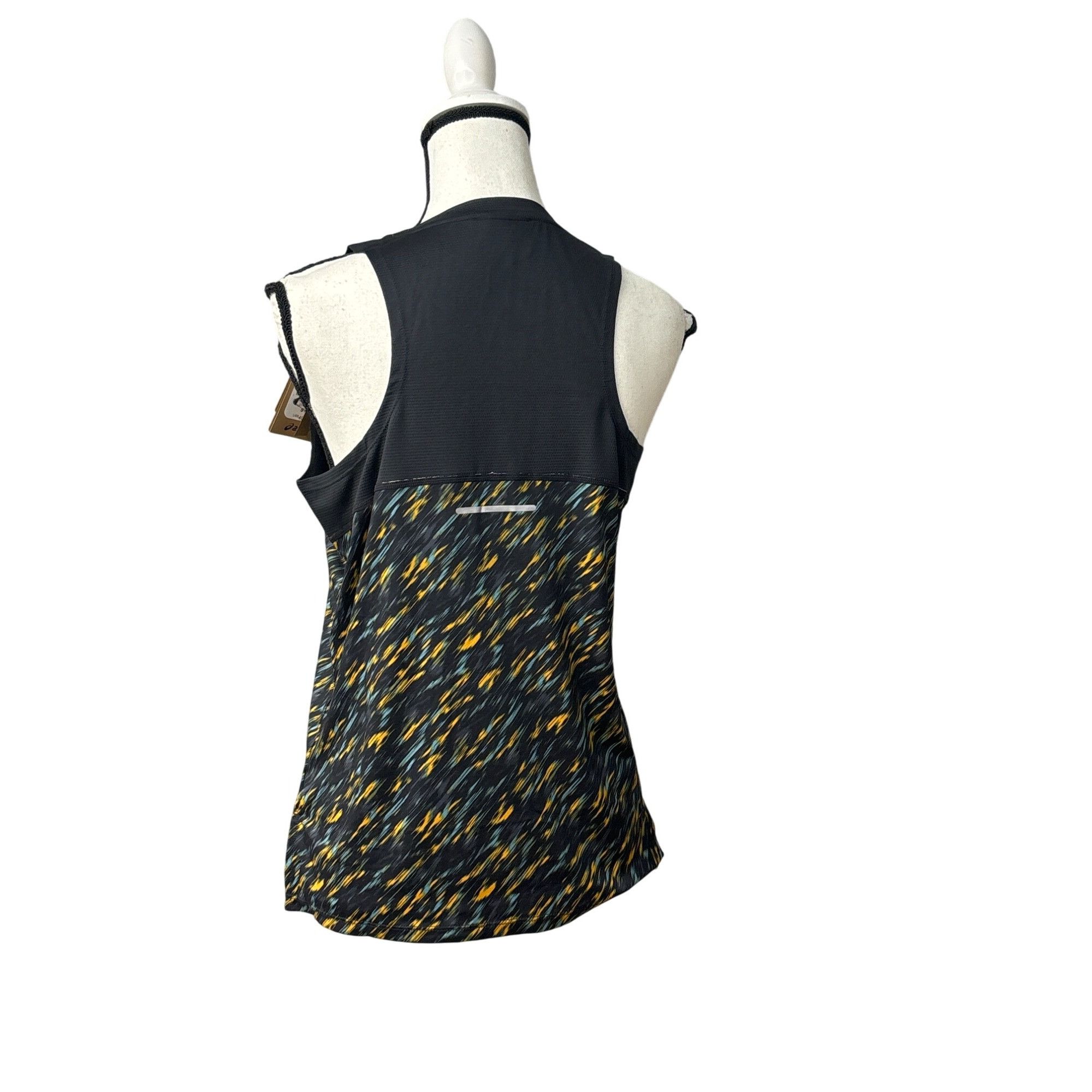 Asics ASICS Women's PR Lyte Running Tank Night Shade/ Sage Print, Size S / US 4 / IT 40 - 4 Thumbnail