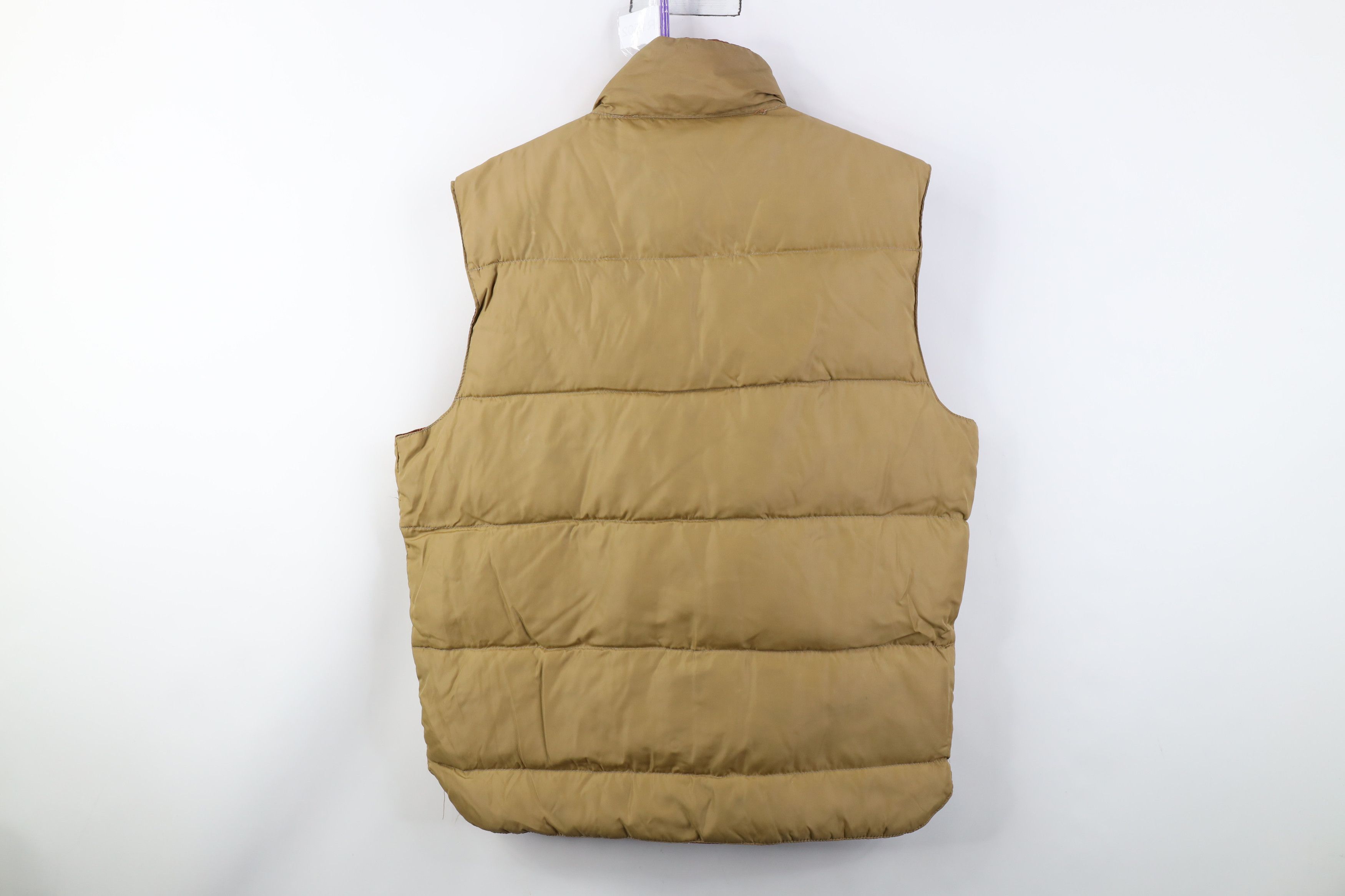 Vintage Vintage 70s Streetwear Reversible Duck Puffer Vest Jacket Size US L / EU 52-54 / 3 - 9 Thumbnail