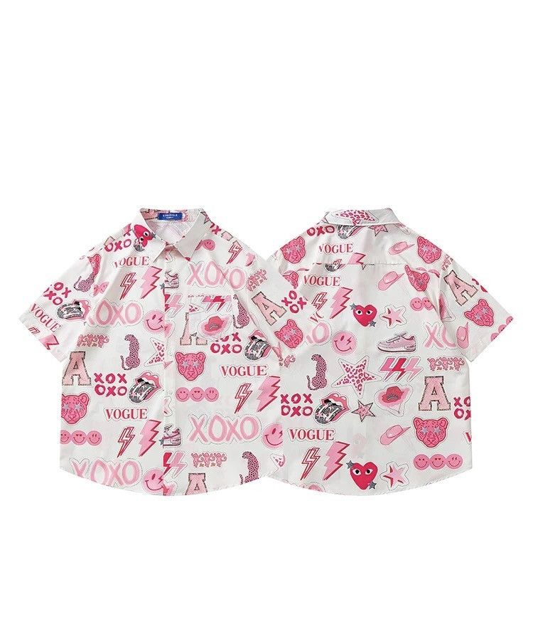 Other Graffiti Button Up Short Sleeve Shirt Size US M / EU 48-50 / 2 - 9 Thumbnail