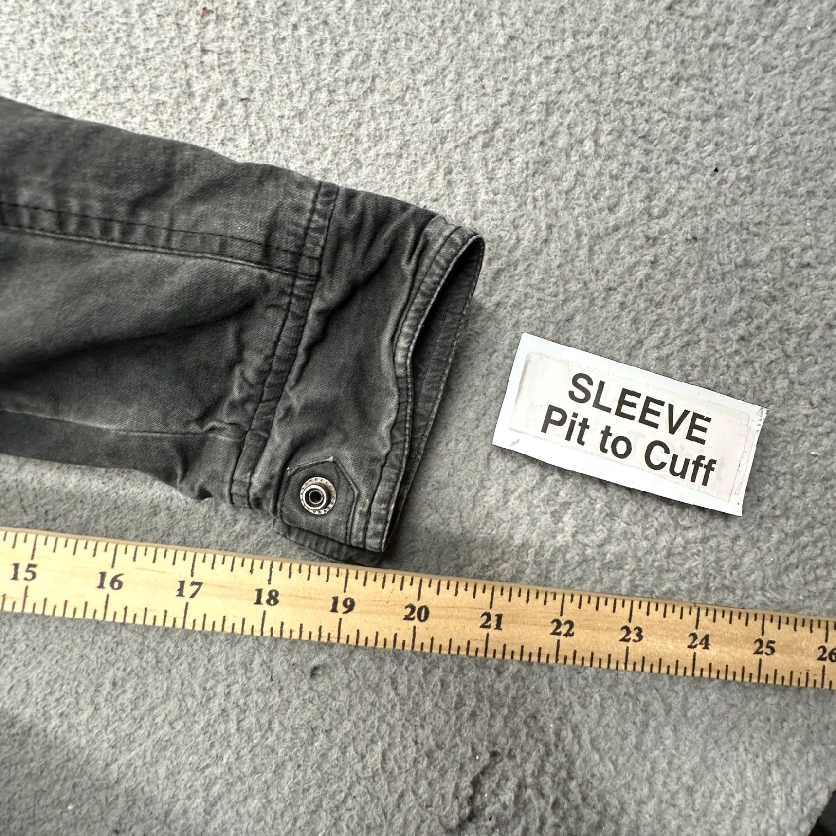 BKE BKE Buckle Slashed Fleece Lined Hooded Jacket Mens Medium Gray Full Zip Pockets Size US M / EU 48-50 / 2 - 7 Thumbnail