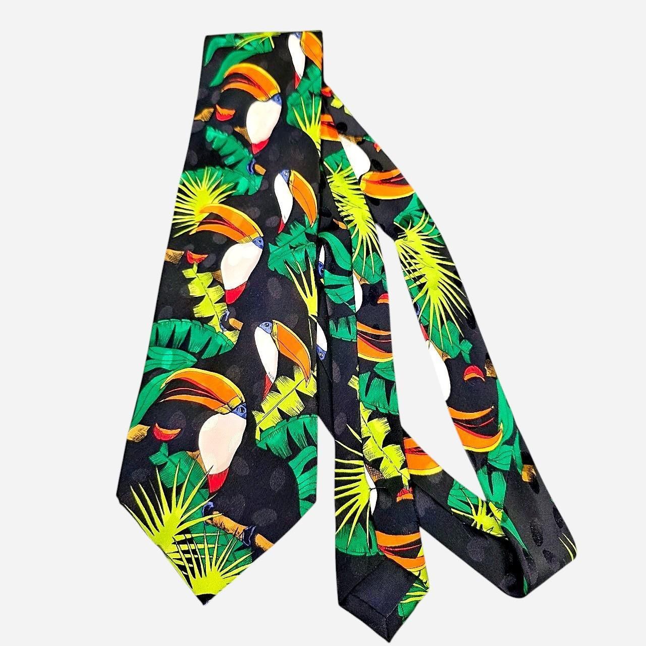 Other Toucan Bird Design Neck Tie Size ONE SIZE - 1 Thumbnail