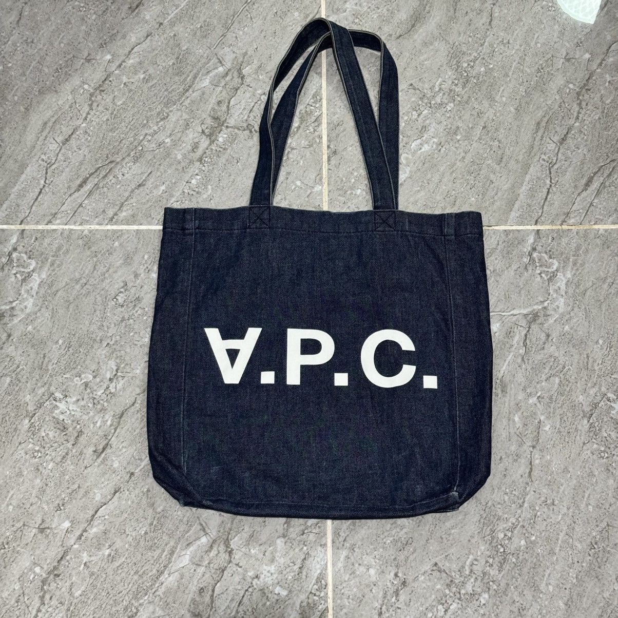 A.P.C. A.P.C Rue Madame Paris Denim Tote Bag Size ONE SIZE - 1 Thumbnail