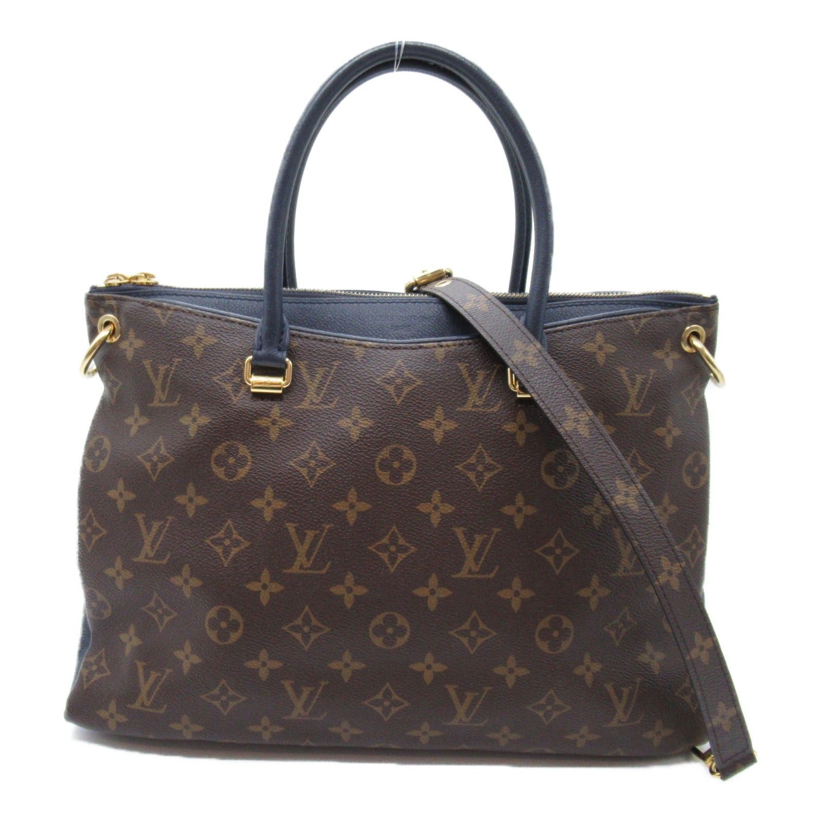 Louis Vuitton Louis Vuitton Pallas Shoulder Bag Coated Canvas Monogram Navy Marine Size ONE SIZE - 1 Thumbnail