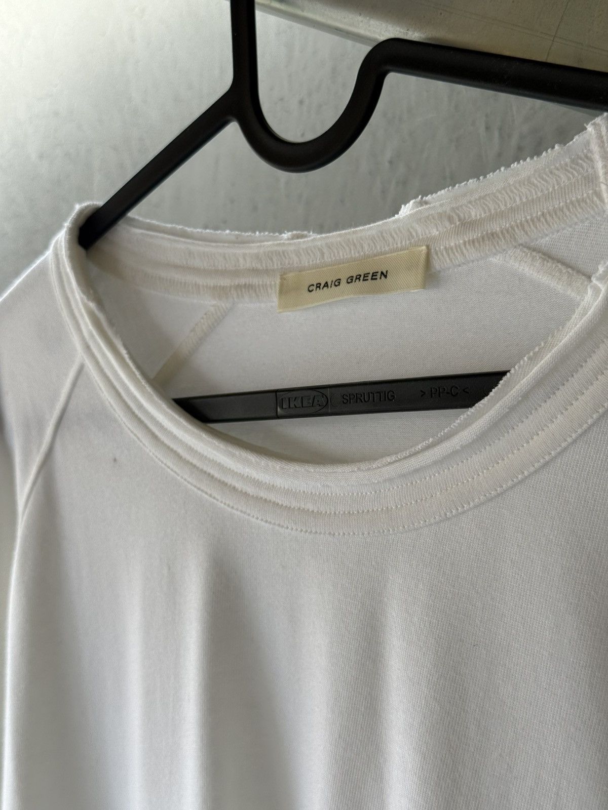 Craig Green CRAIG GREEN White Metal Ring Long Sleeve Tee Size US XL / EU 56 / 4 - 4 Thumbnail