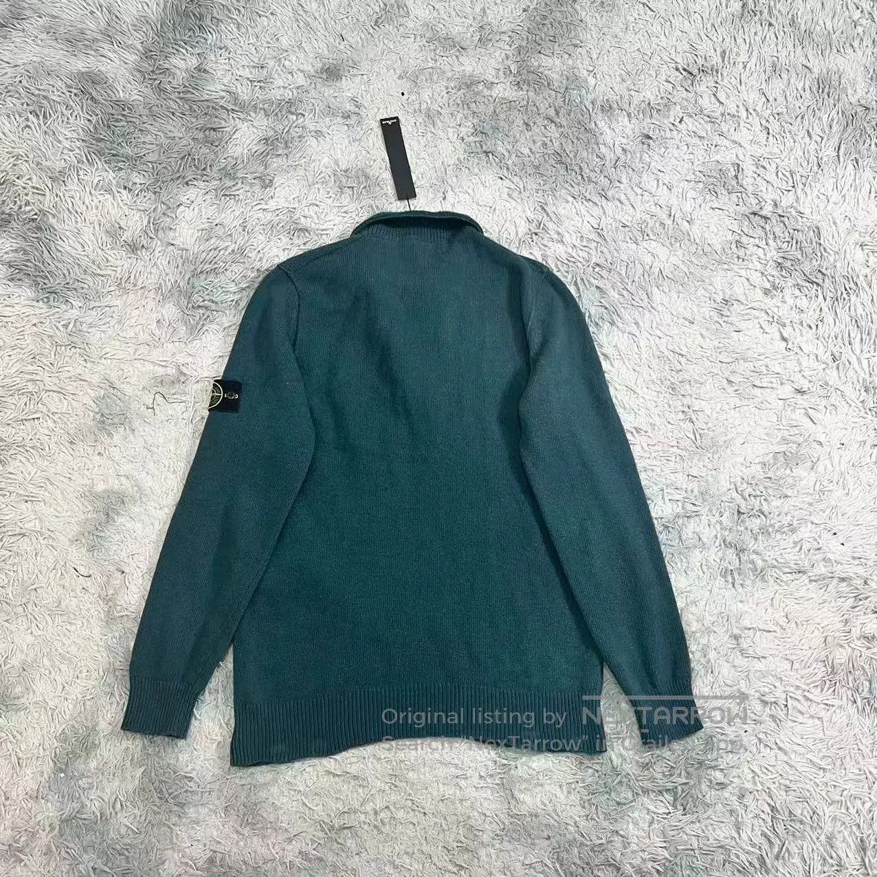 Stone Island Stone Island Half-Zip Wool Knit Sweater. Size US XL / EU 56 / 4 - 2 Thumbnail