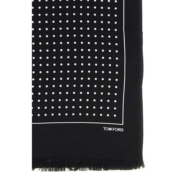 Tom Ford TOM FORD Black Silk Scarf New And Authentic Size ONE SIZE - 2 Thumbnail