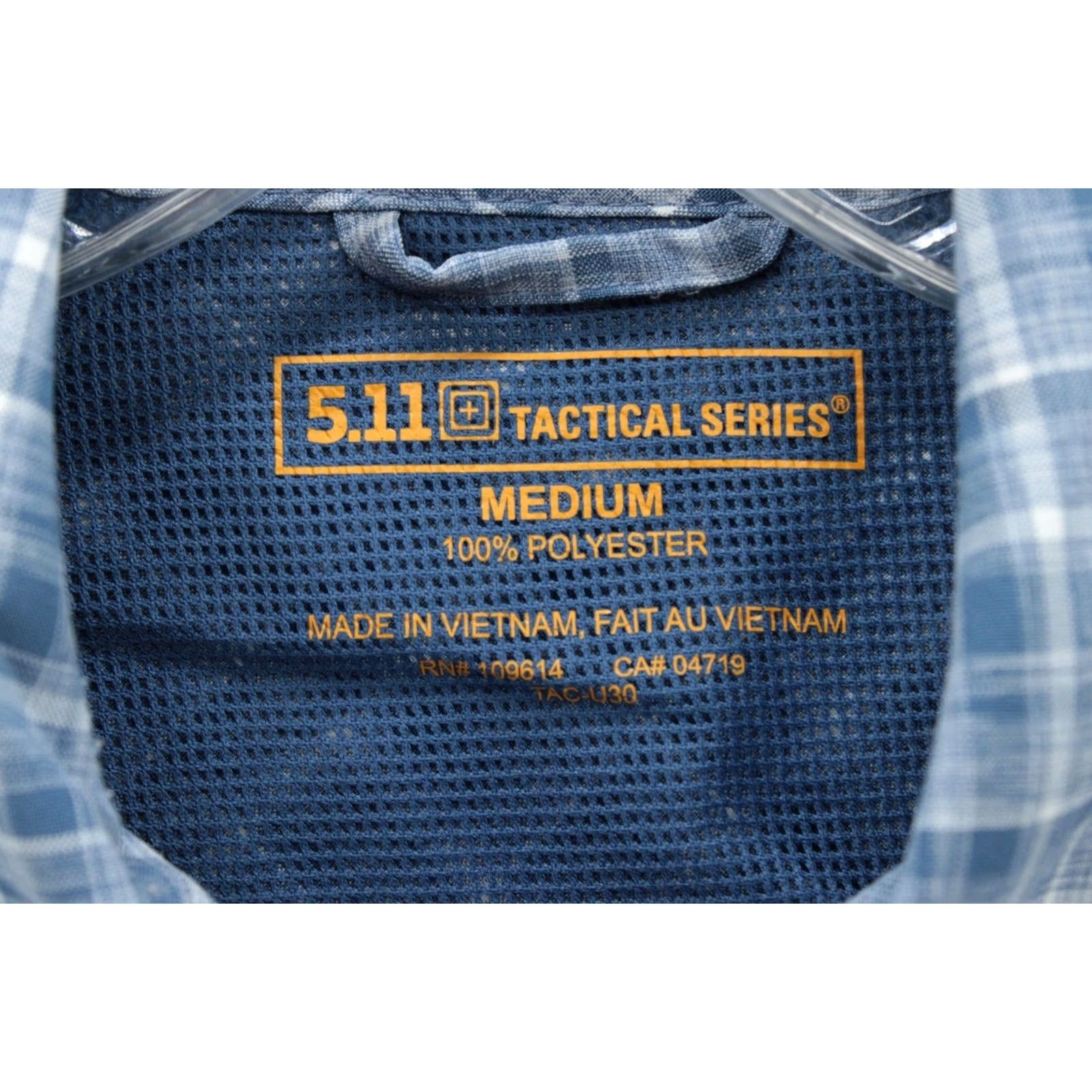 Vintage 5.11 Tactical Series Shirt Mens M Blue Plaid Short Sleeve Snap Up Prepper Mens Shirt Size US M / EU 48-50 / 2 - 4 Thumbnail