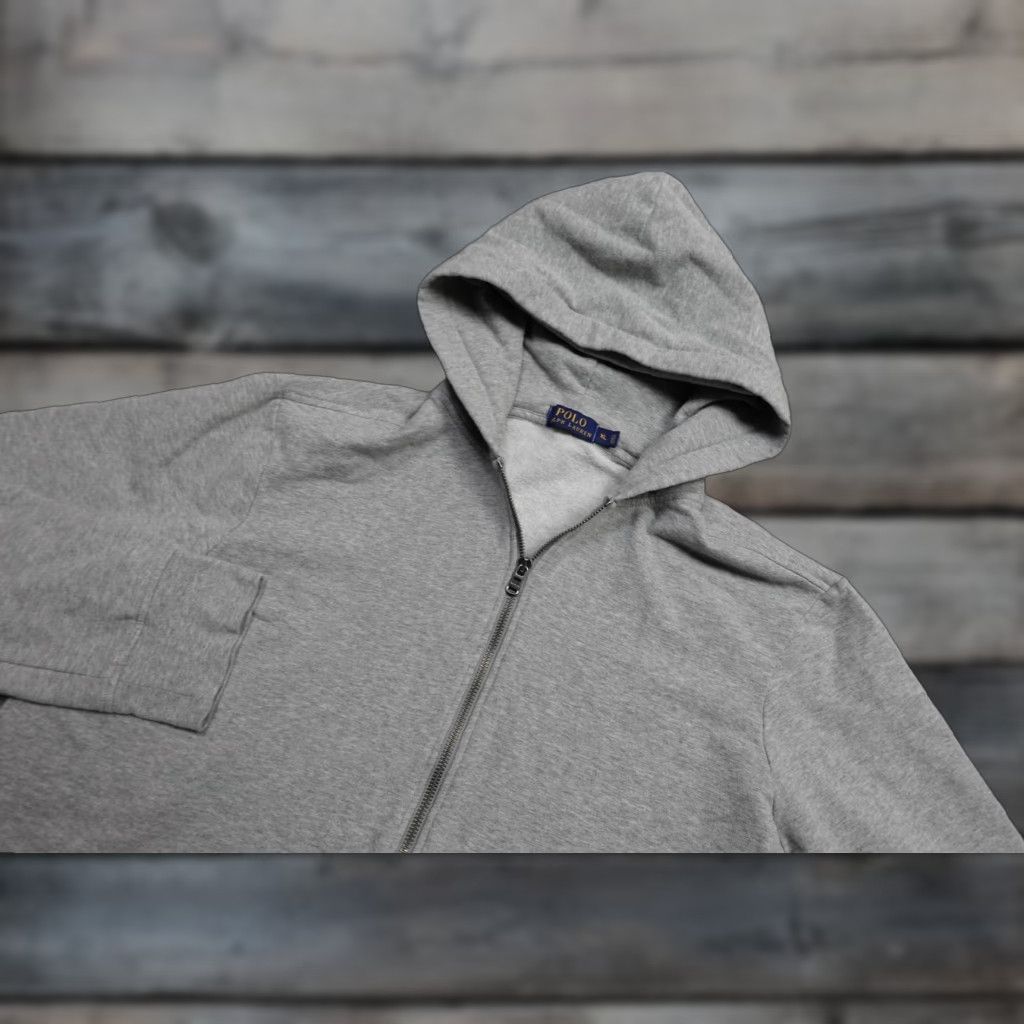 Polo Ralph Lauren Polo Ralph Lauren Hoodie Mens XL Gray Full Zip Fleece Stretch Pockets Logo Size US XL / EU 56 / 4 - 1 Thumbnail