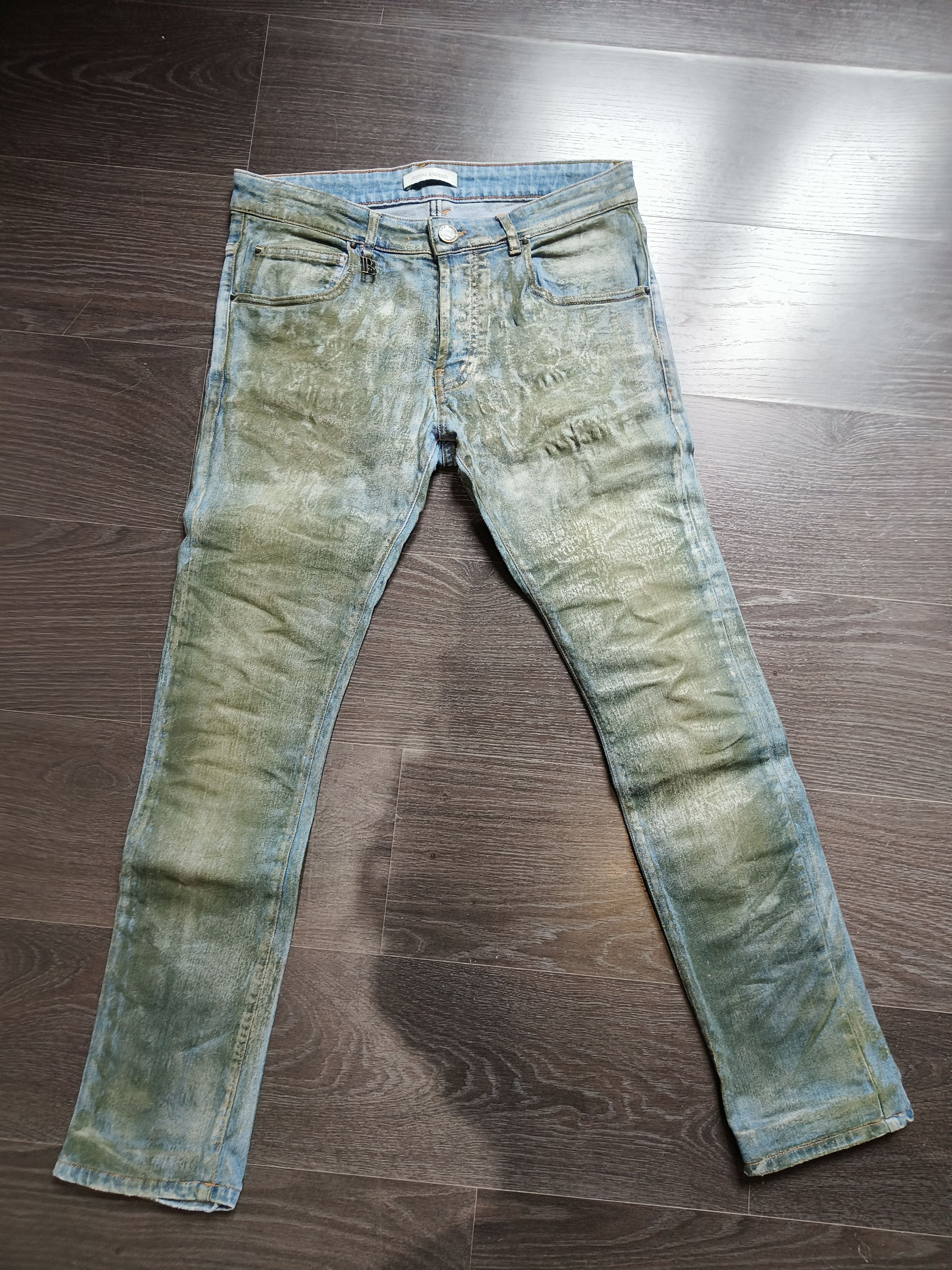 Waxed Balmain Jeans 32