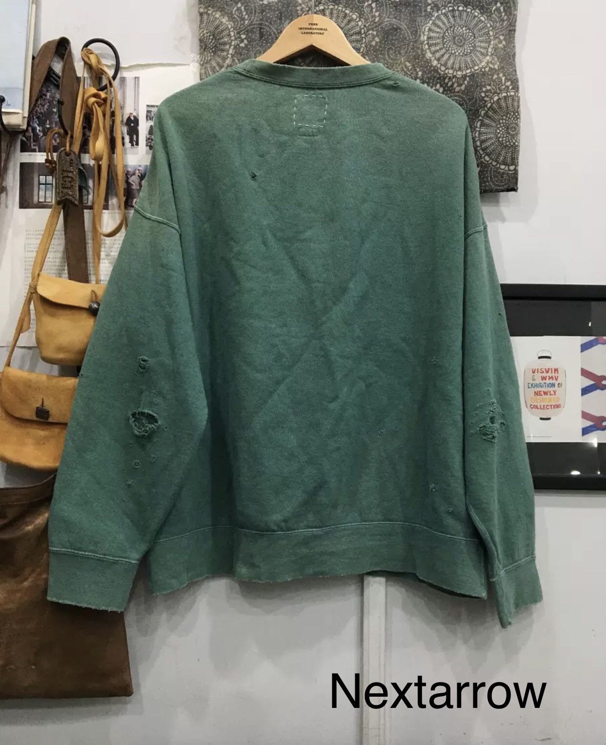 Visvim VISVIM 21SS AMPLUS CREW L/S CRASH Used Sweatshirt Size US M / EU 48-50 / 2 - 2 Thumbnail