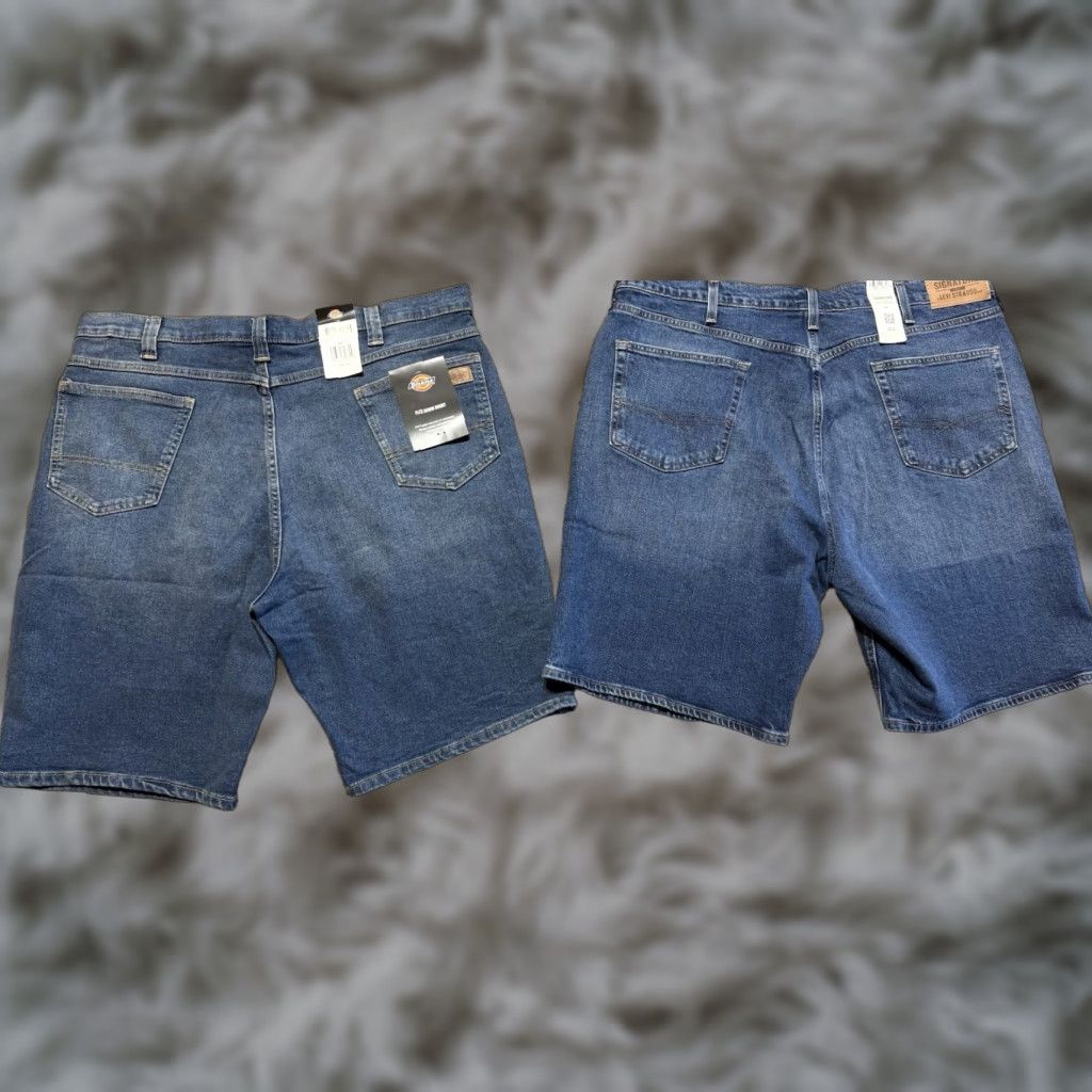 Levi's Levi's Mens Shorts 42 Blue Denim Inseam 11" Lot Of 2 NEW TAGS Chino Regular Relaxed Fit Pants Men Blues Sketch Not Required Size US 42 / EU 58 - 1 Thumbnail