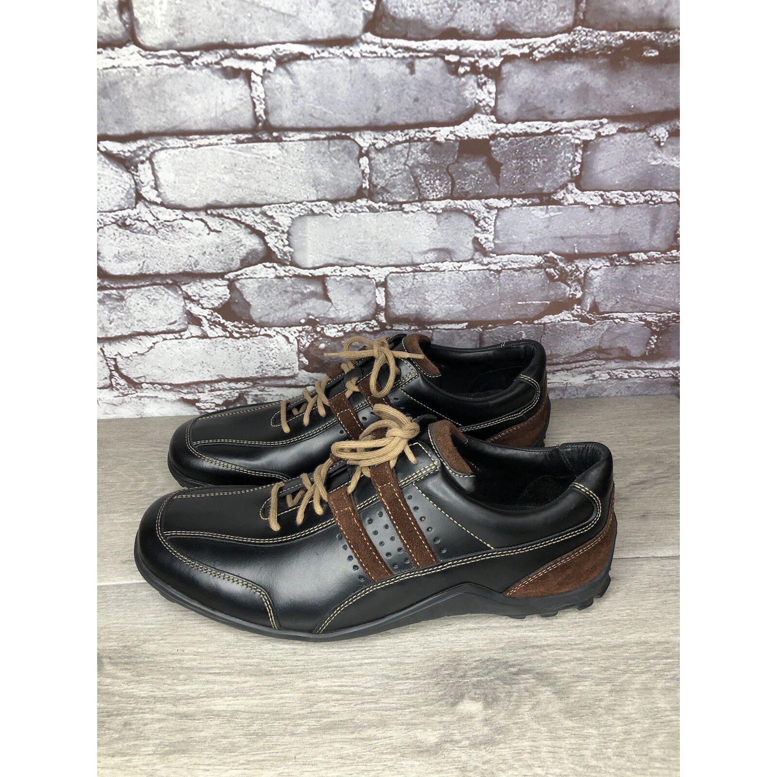 Cole Haan Cole Haan Country Black Brown Leather Vibram Soles Oxfords M Size US 11 / EU 44 - 18 Thumbnail
