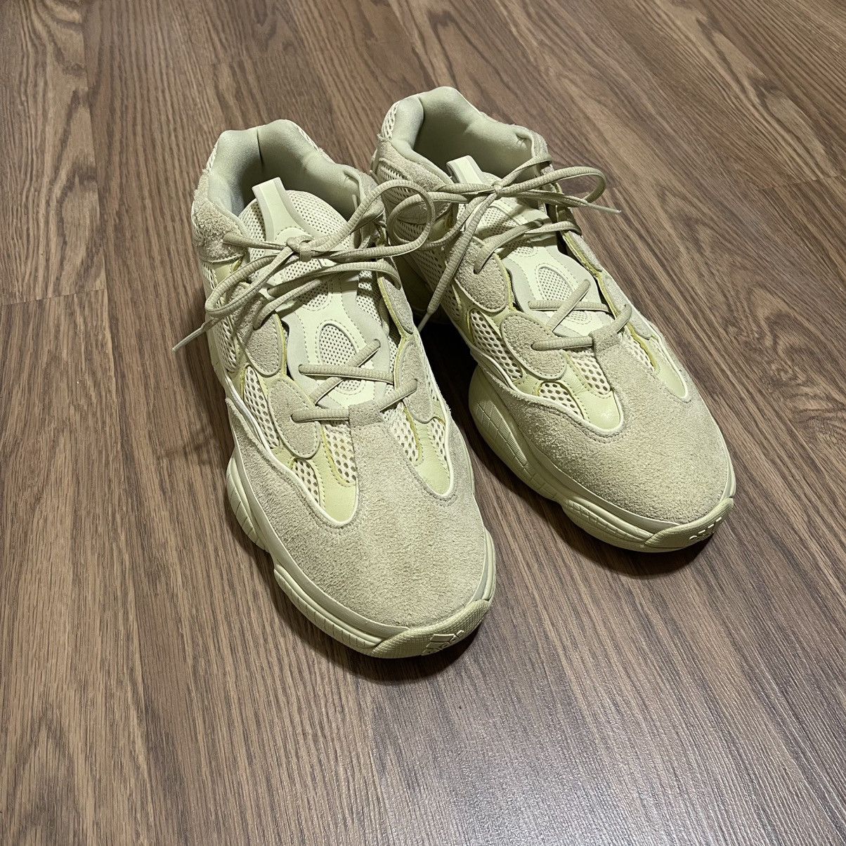 Brand new , never worn men’s Adidas “Yeezy” 500 ‘Super Moon Yellow. Size 10.5 Yeezy Adidas 500 in Super Moon Yellow 13 (46) | Mercari main image 3