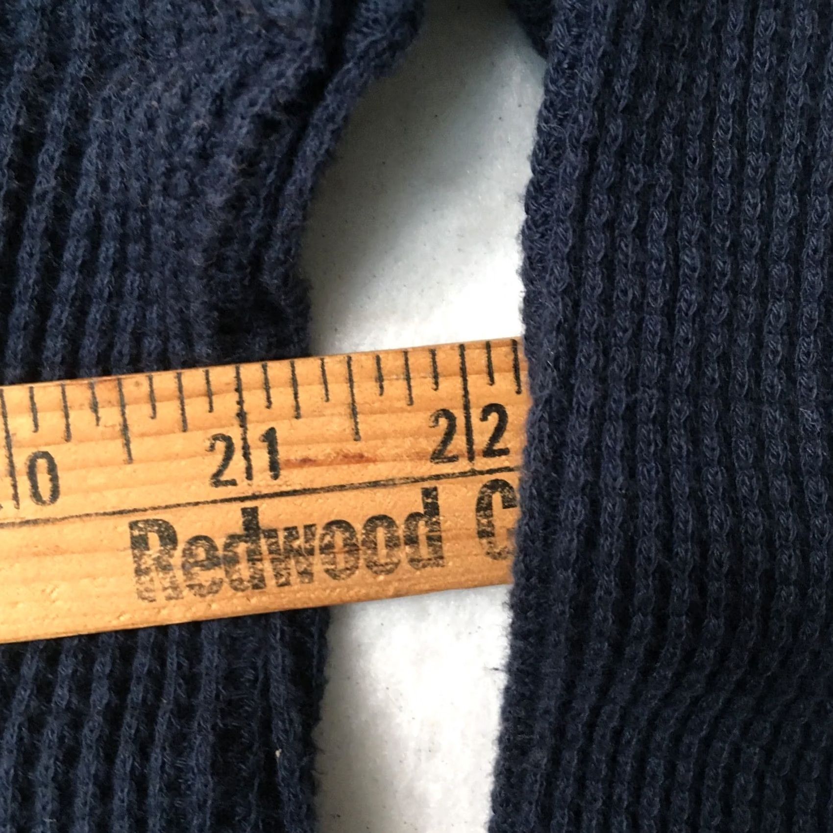 Vintage COVA Sweatshirt Mens L Navy Waffle Knit Pullover Crewneck Thermal Logo Heavyweight Classic Regular Knit Size US L / EU 52-54 / 3 - 5 Thumbnail