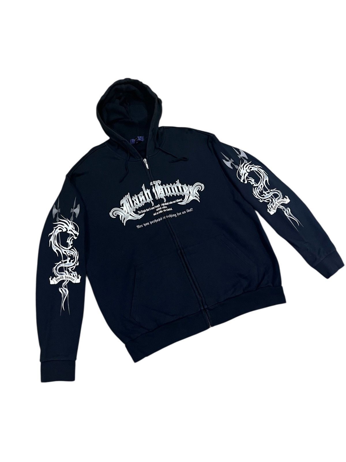 Japanese Brand Vintage flash hunter zipper hoodie Size US XXL / EU 58 / 5 - 2 Thumbnail