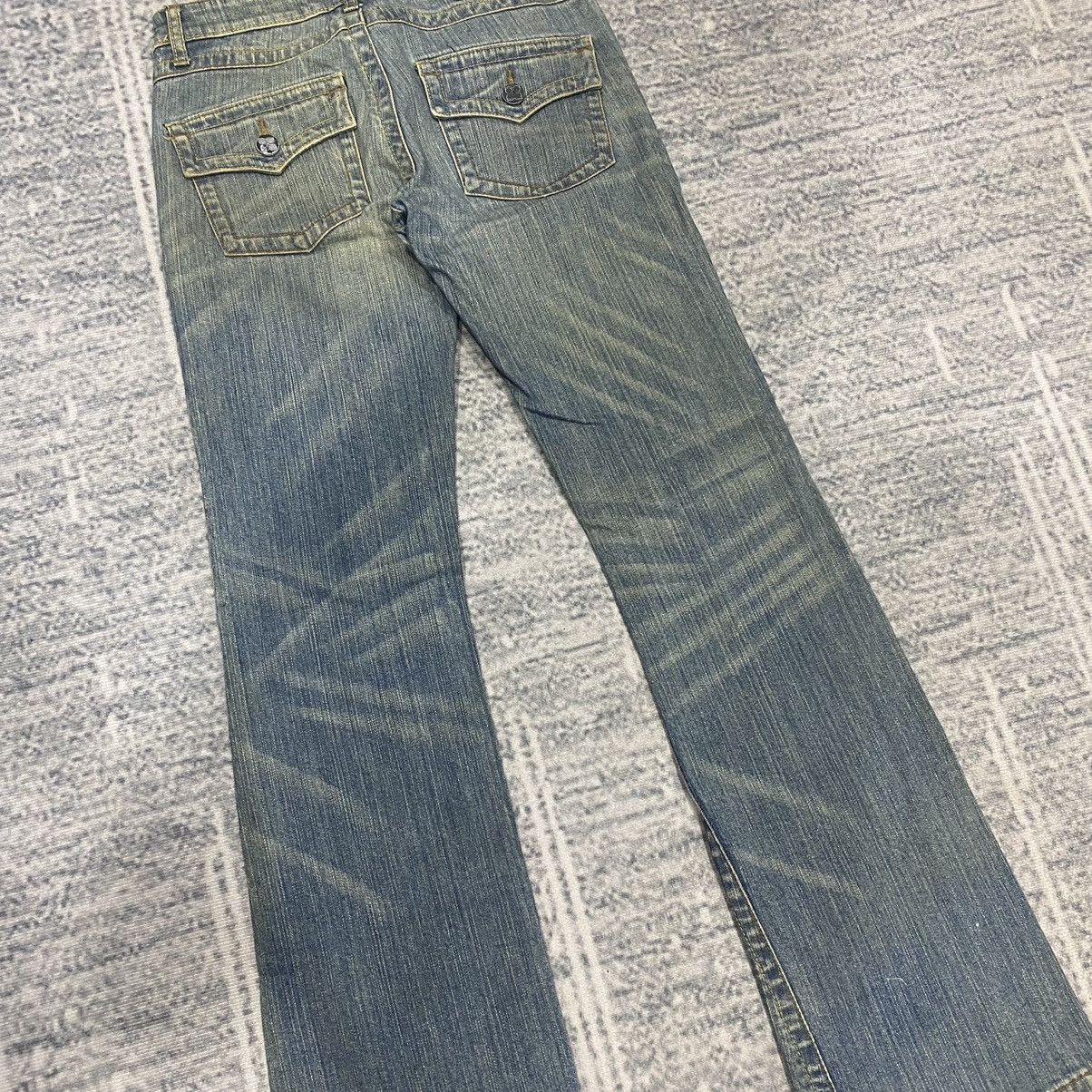 Hysteric Glamour × Japanese Brand × Le Grande Bleu (L.G.B.) Flare☠️BCBGMAXAZRIA Mud Wash Bootcut Punk Cowboy Vintage Size US 30 / EU 46 - 10 Thumbnail