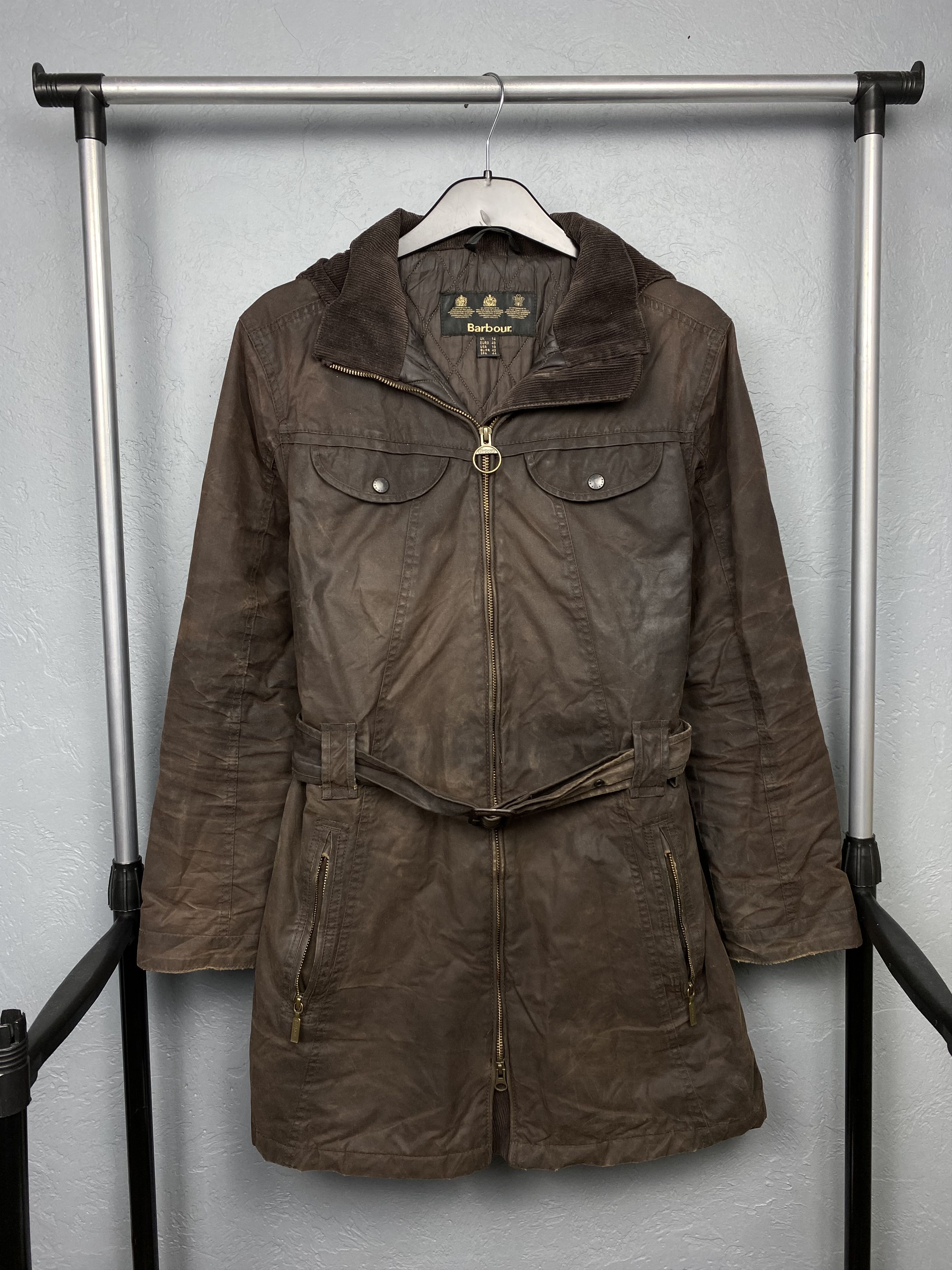 Barbour Barbour Vintage Womens Cameron Wax Jacket Size L / US 10 / IT 46 - 1 Thumbnail