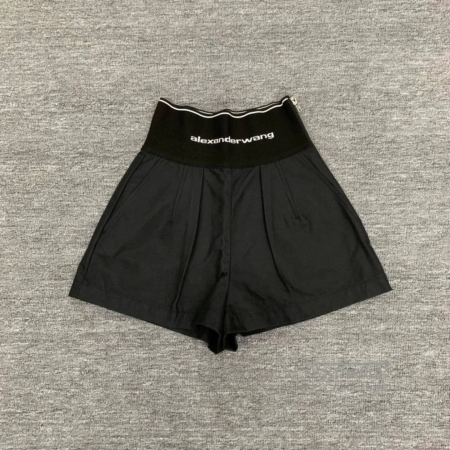 Alexander Wang Alexander Wang High-Waisted Logo Print Shorts. Size 22" - 1 Thumbnail