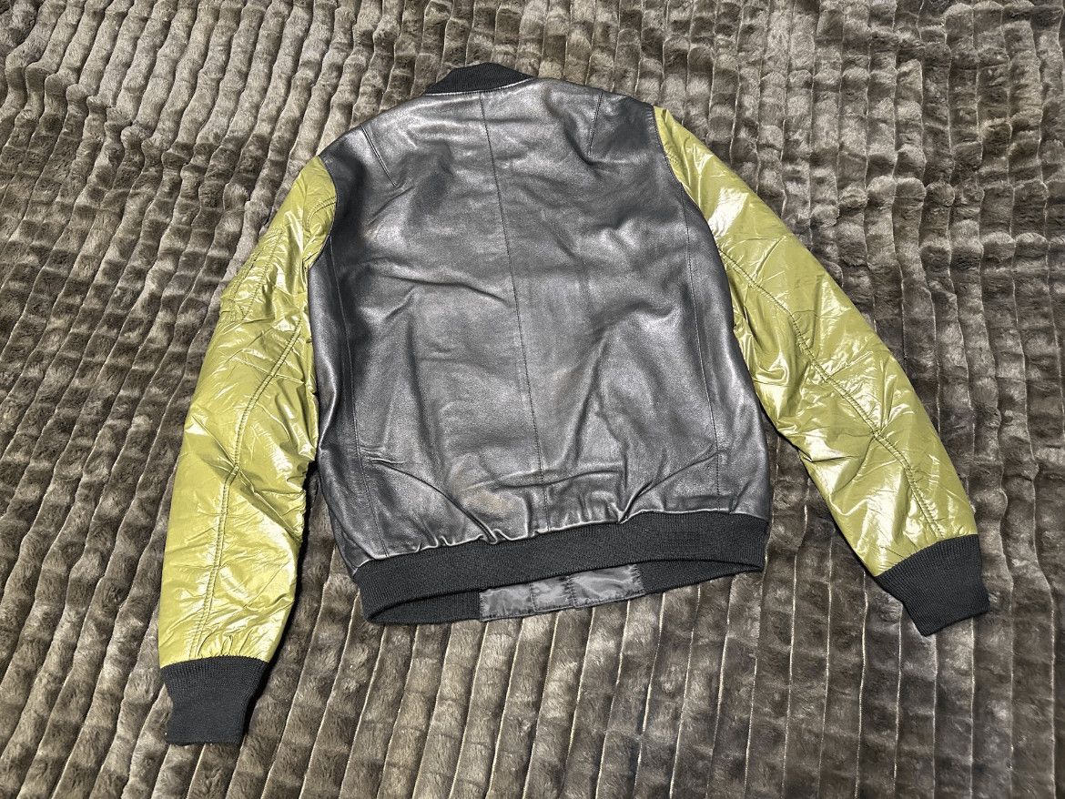 Undercover Sz 3 Undercover Joint Olive Leather Flight Jacket Mojos916 Size US L / EU 52-54 / 3 - 2 Thumbnail