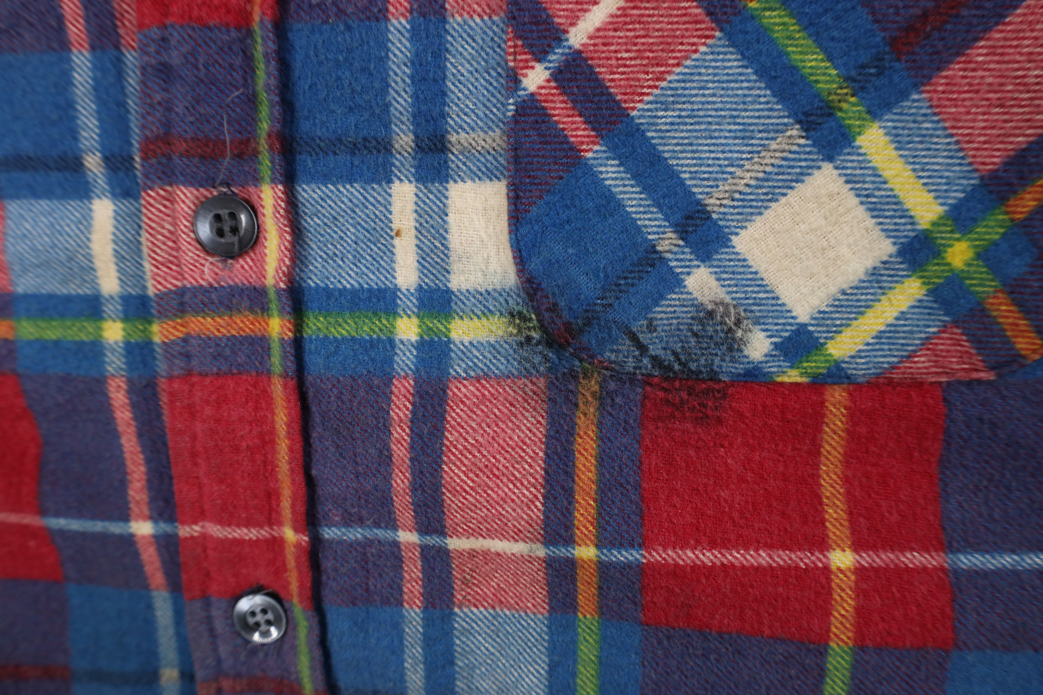 Vintage Vintage 90s Streetwear Quilted Flannel Button Shirt Jacket Size US XL / EU 56 / 4 - 10 Thumbnail