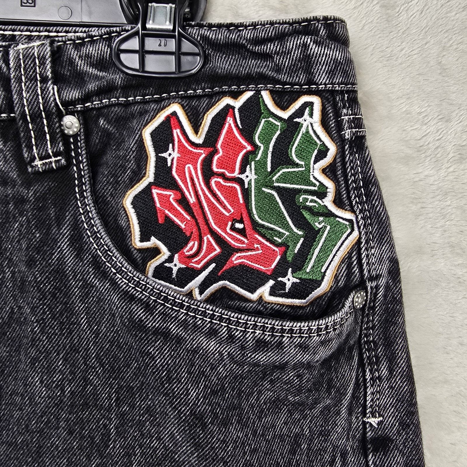 Ninth Hall Ninth Hall Ambush Jeans 33 (Fits 34x28 Y2K Baggy Snake Eagle Size US 33 - 4 Thumbnail