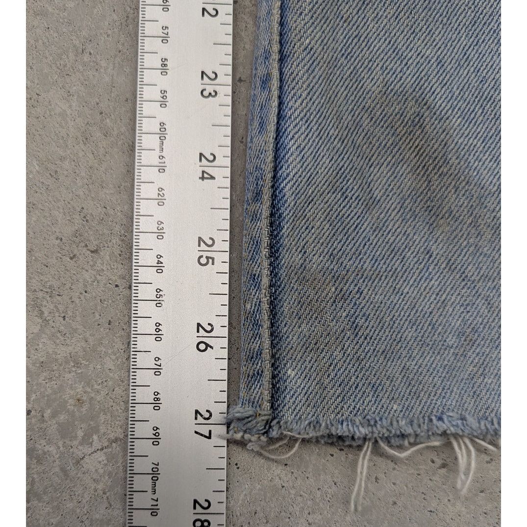 Lee × Vintage Vintage Lee Storm Rider Light Blue Distressed Denim Jeans Size US 34 / EU 50 - 6 Thumbnail