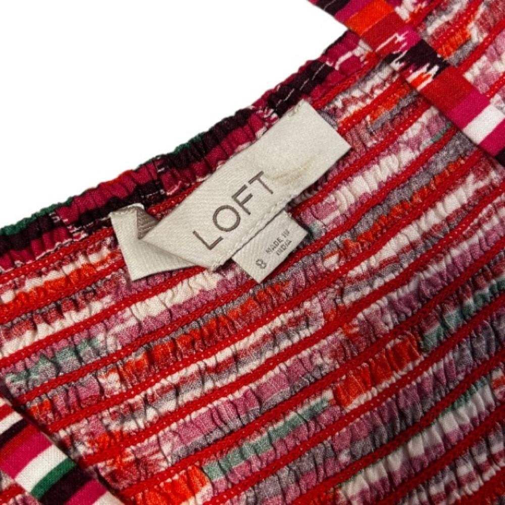 Designer LOFT I Ikat Smocked Back Dress Size 8 Size M / US 6-8 / IT 42-44 - 9 Thumbnail