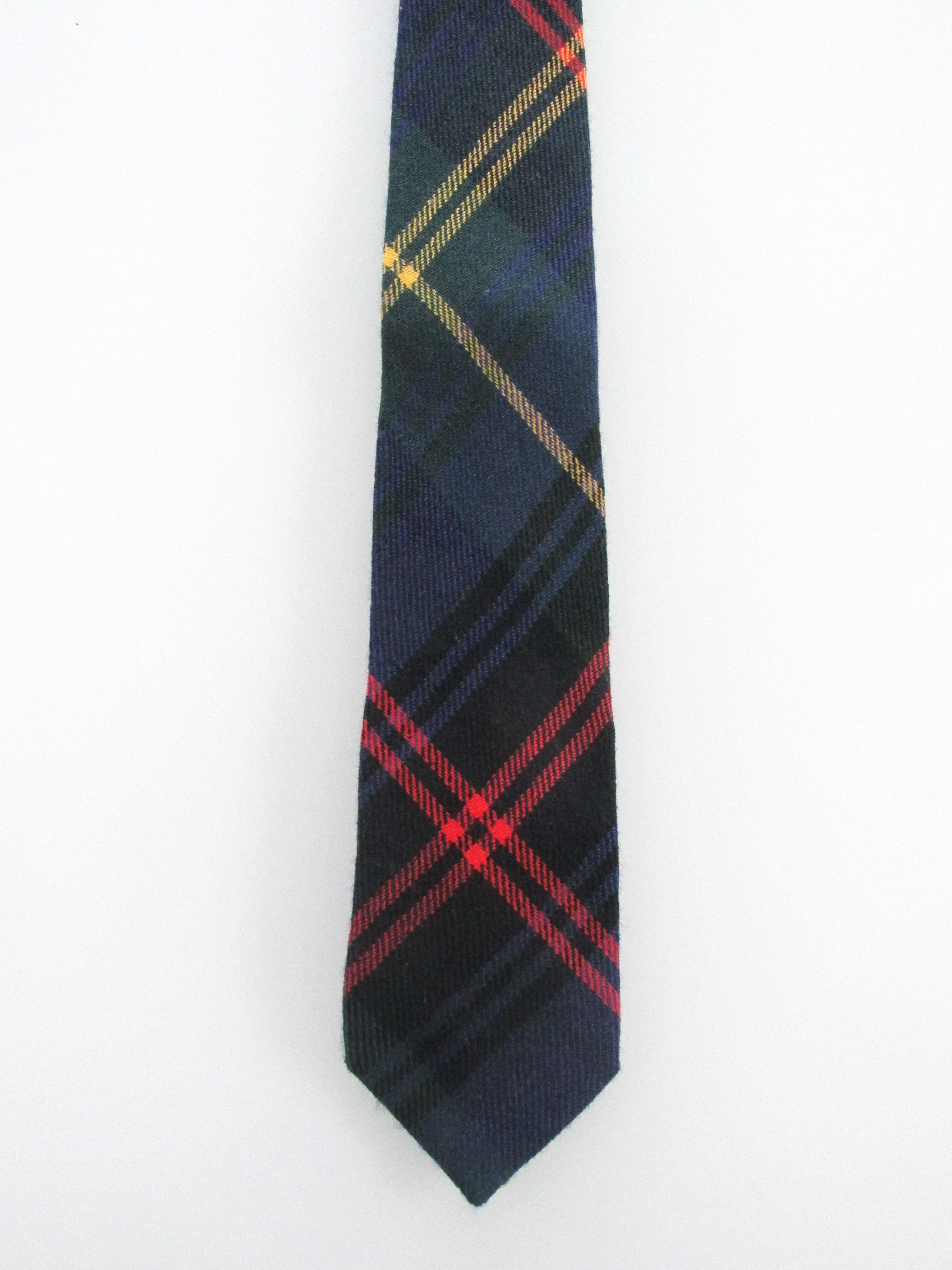 Vintage Men's Vintage Wool Tartan Plaid Tie Size ONE SIZE - 2 Thumbnail