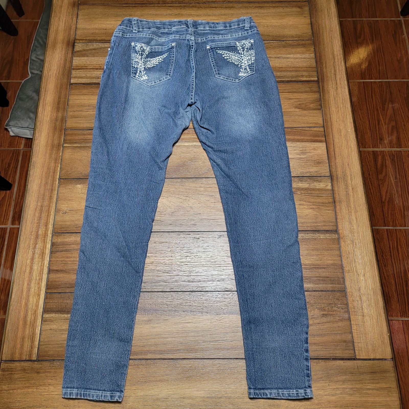 Other Give Me 5ive Junior Straight Denim Stretch Jeans - Size 15 Size 31" - 3 Thumbnail
