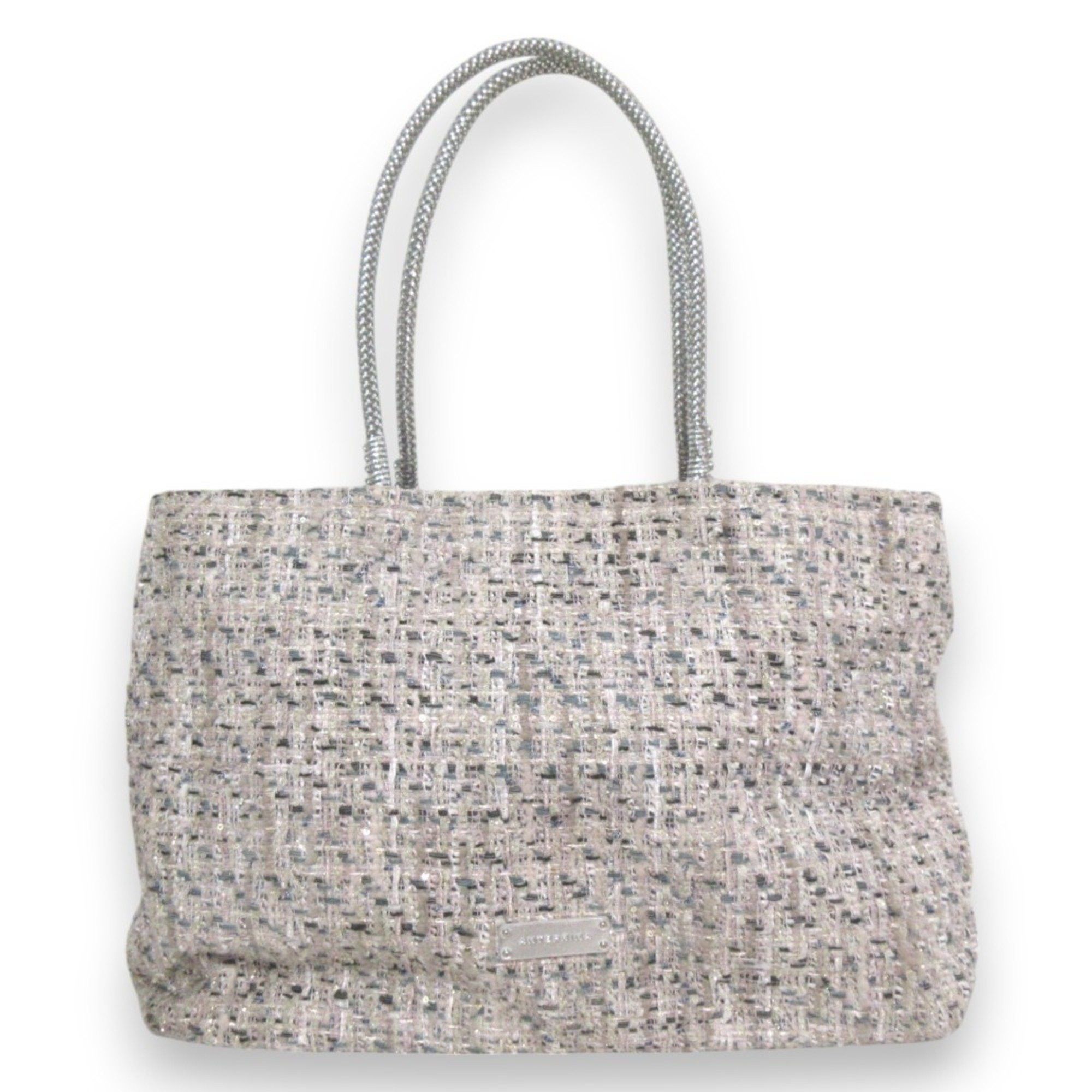 Anteprima Wire Tweed Wire Handle Tweed Tote Bag Pink Women's