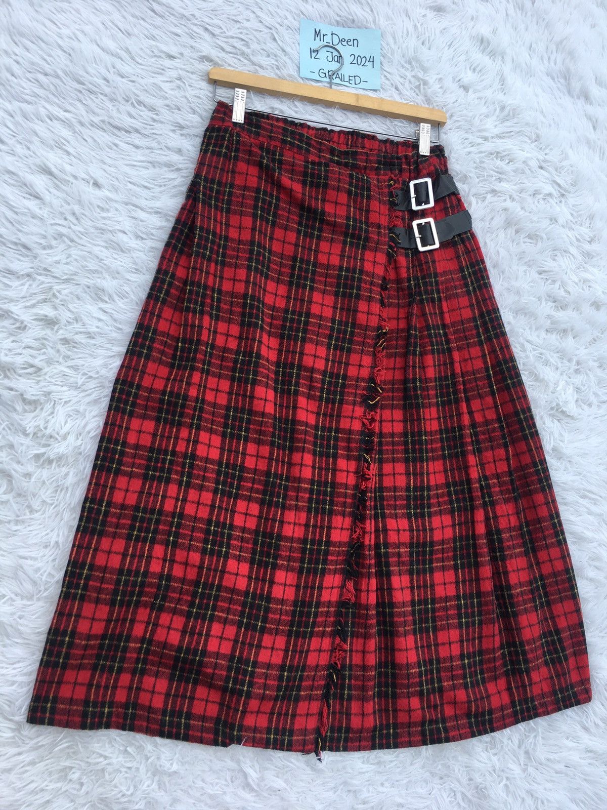 Japanese Brand Vintage Rare Punk Seditionaries Checkered Skirt Size 26" / US 2 / IT 38 - 2 Thumbnail