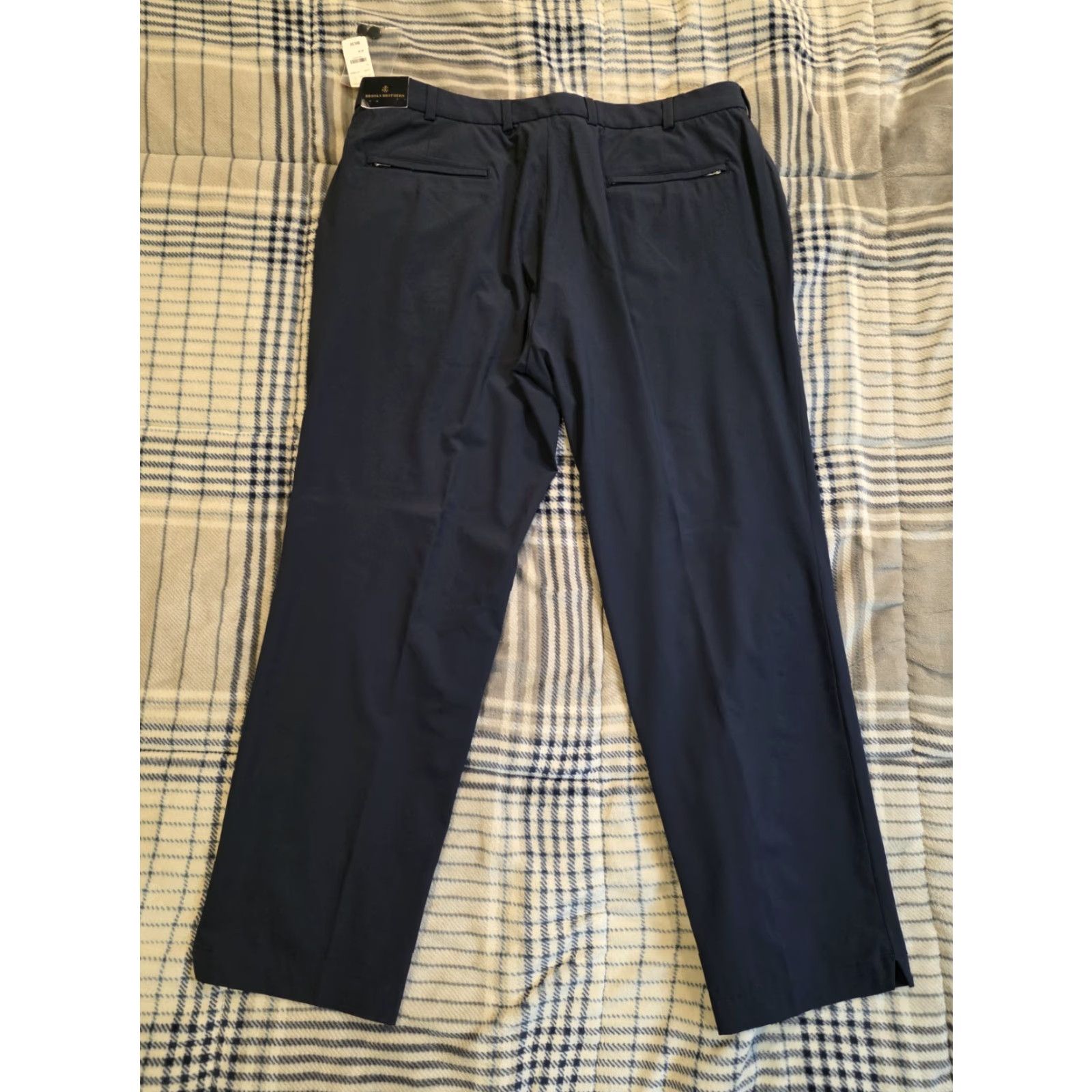 Brooks Brothers Brooks Brothers Performance Tech Chino Pants Blue Regular 40x30 Mens Stretch Breathable Flat Front Straight NWT Size US 40 / EU 56 - 2 Thumbnail