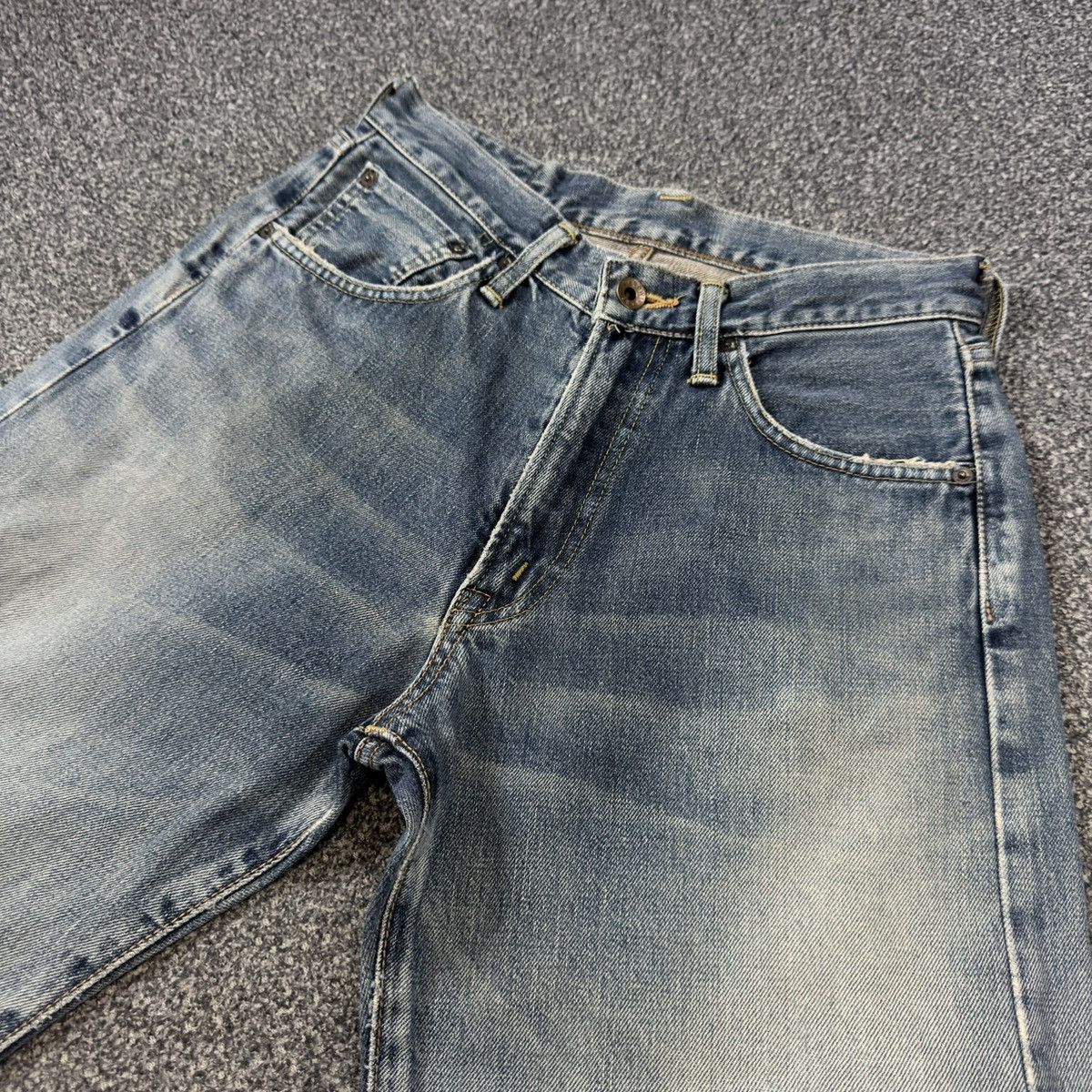 Kapital 🇯🇵 Vintage 90s Selvedge Edwin 505xx Distressed Denim Size US 28 / EU 44 - 3 Thumbnail