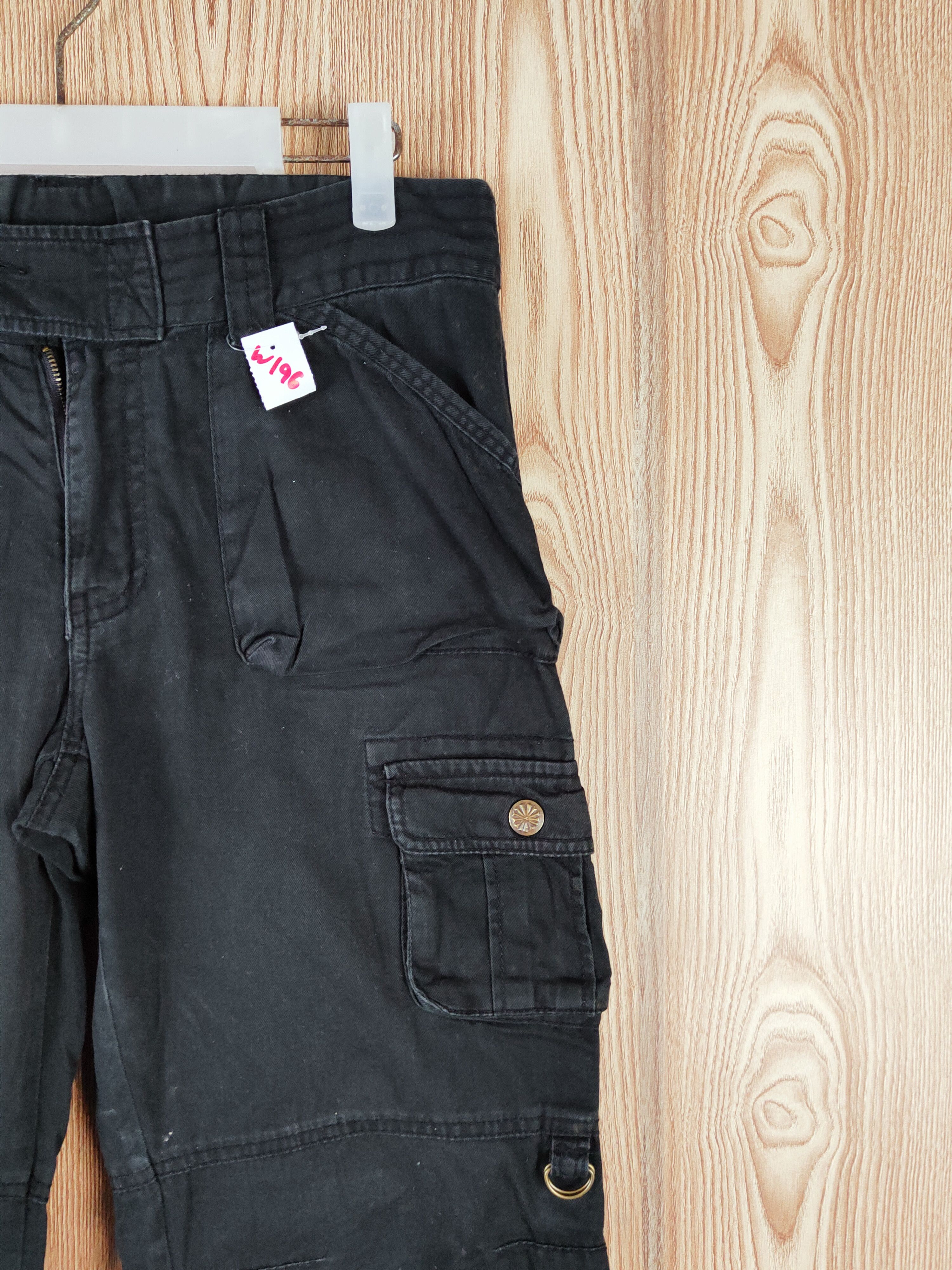 Japanese Brand Japanese Brand Black Multipocket Tactical Cargo Pants #W196 Size US 30 / EU 46 - 5 Thumbnail