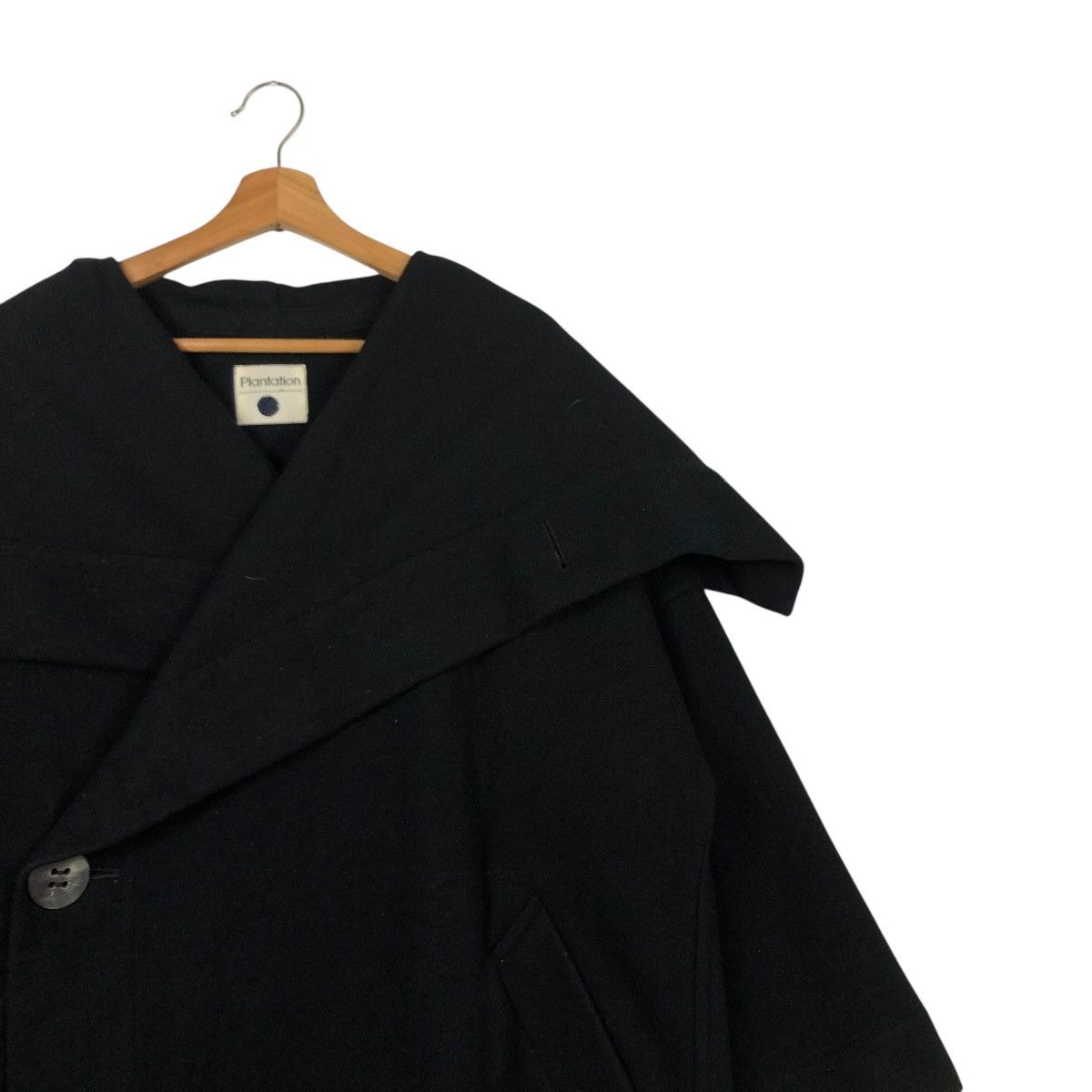 Issey Miyake 🔥RICH BLACK VINTAGE ISSEY MIYAKE PLANTATION WOOL JACKET Size US M / EU 48-50 / 2 - 7 Thumbnail